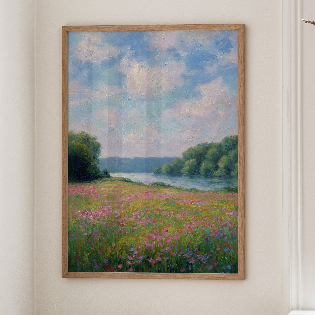 Wildflowers Drift Toward Distant Shore