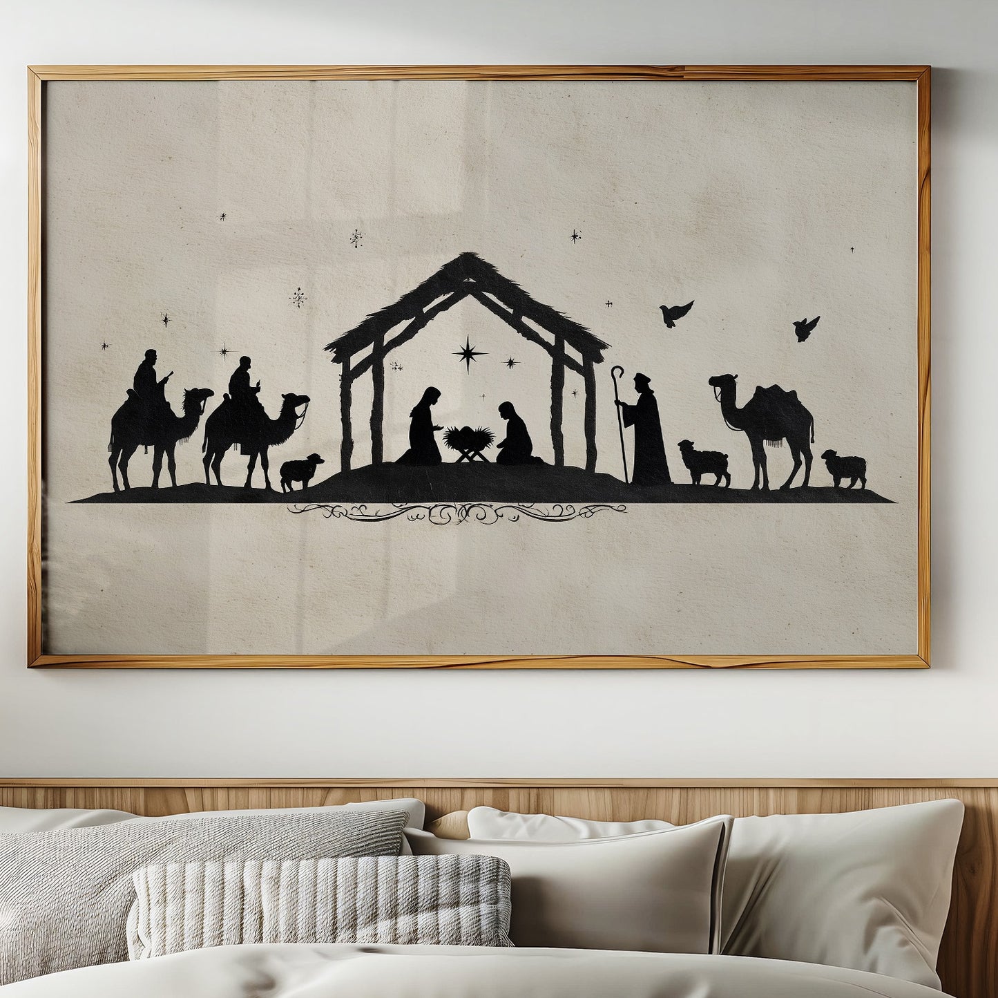 Silent Night In Ink Silhouettes