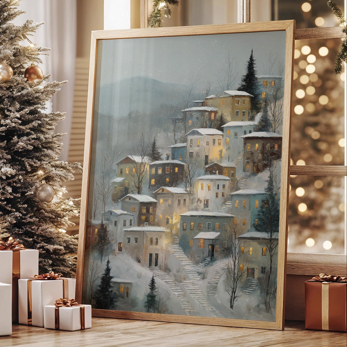 Hillside Haven in Winter's Embrace