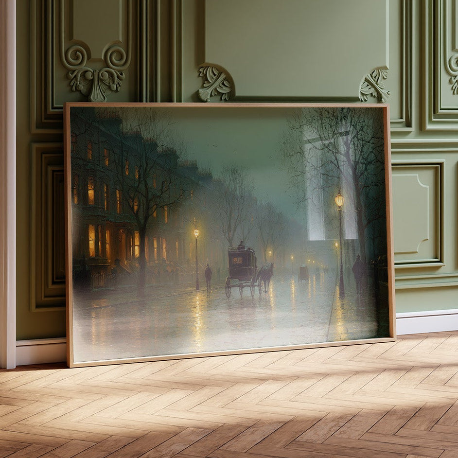Foggy Streets Await Midnight Carriage