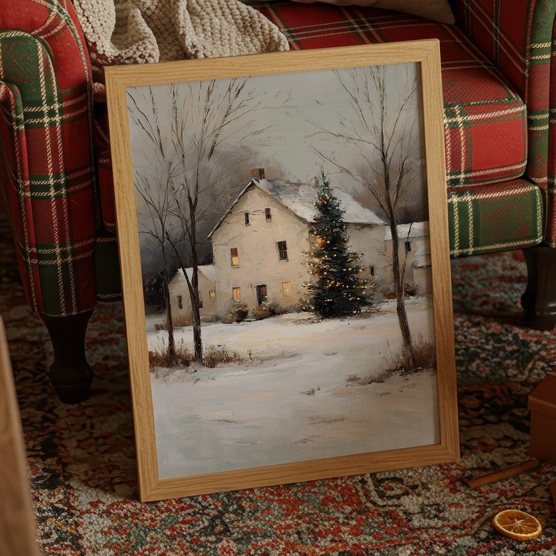 Winter's Embrace: Farmhouse Serenity