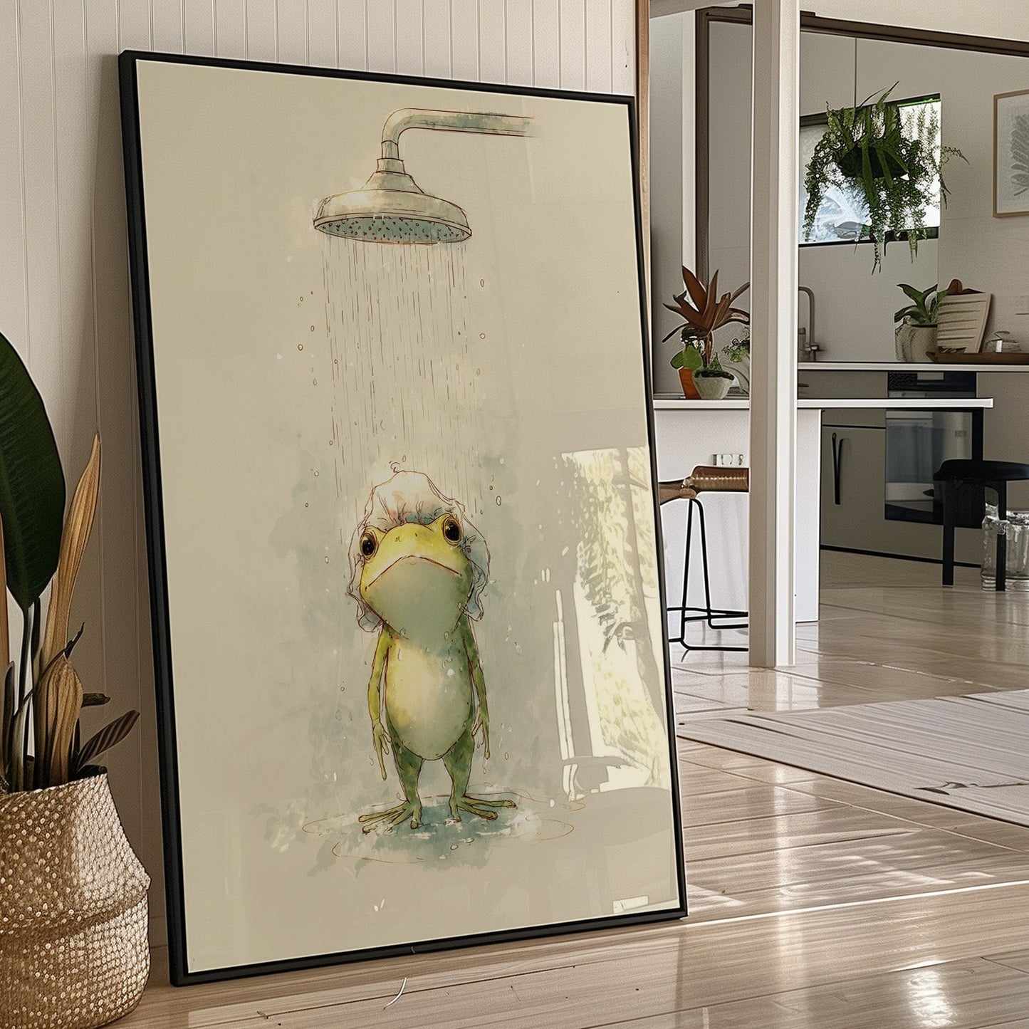 Reluctant Shower Toad's Morning Ritual