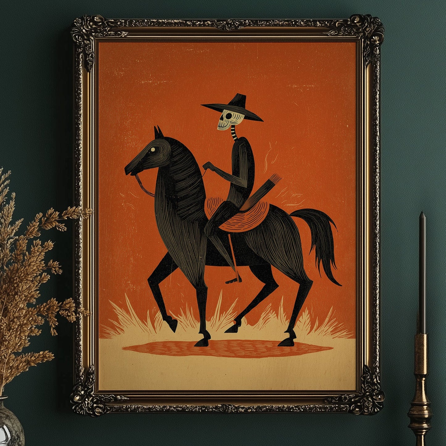Midnight Rider in Burnt Skies