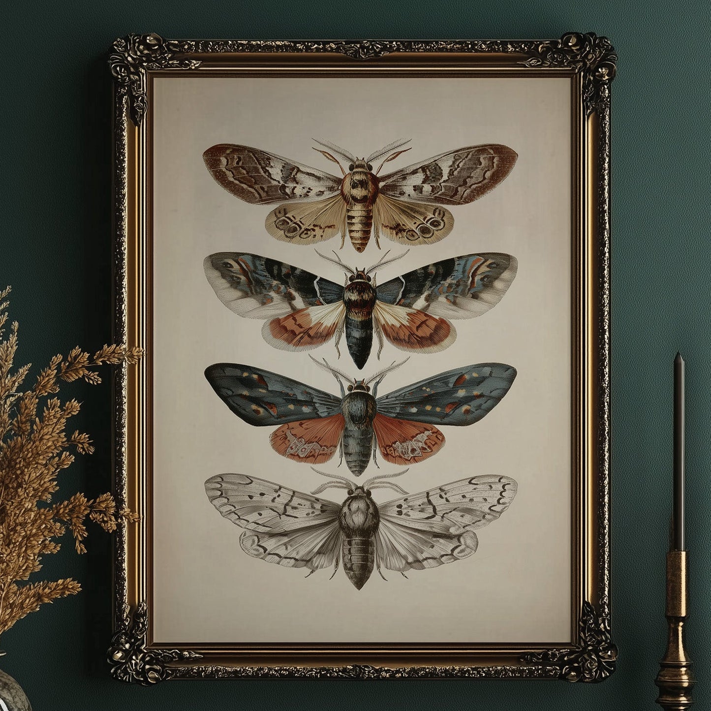 Nocturnal Symphony: Moths in Vintage Illustration