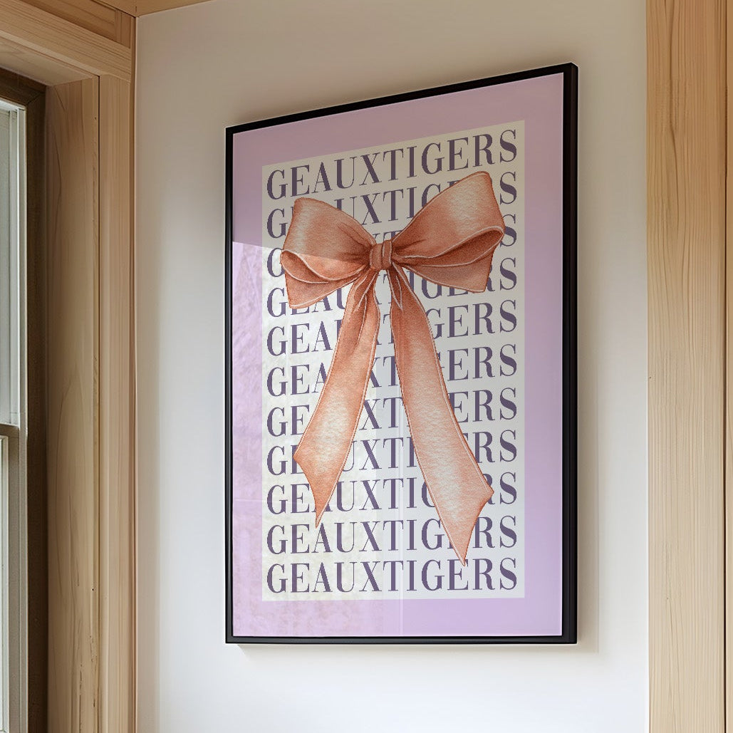 Purple Pride Wrapped in Coral Silk