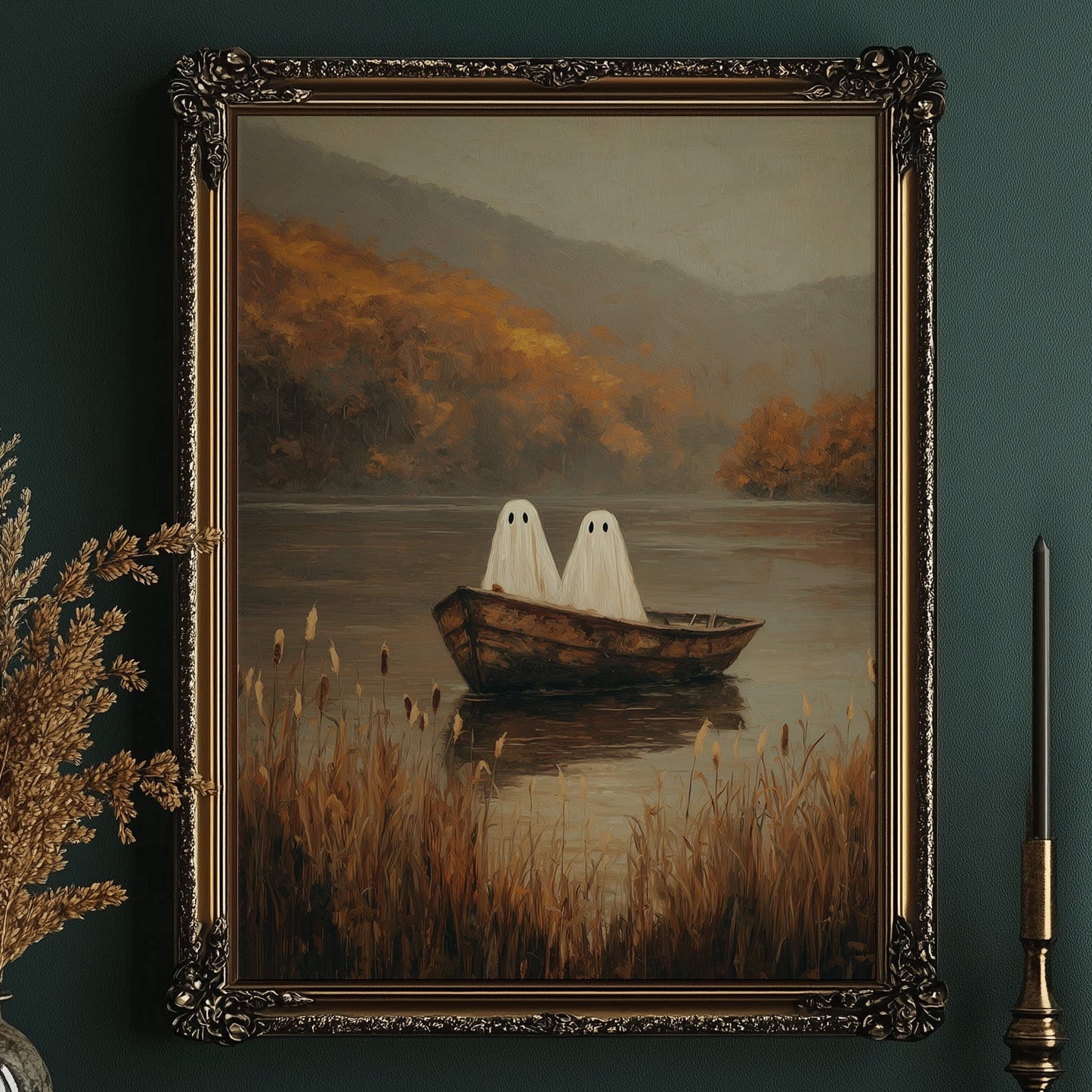 Ghostly Voyage Through Autumn Mist