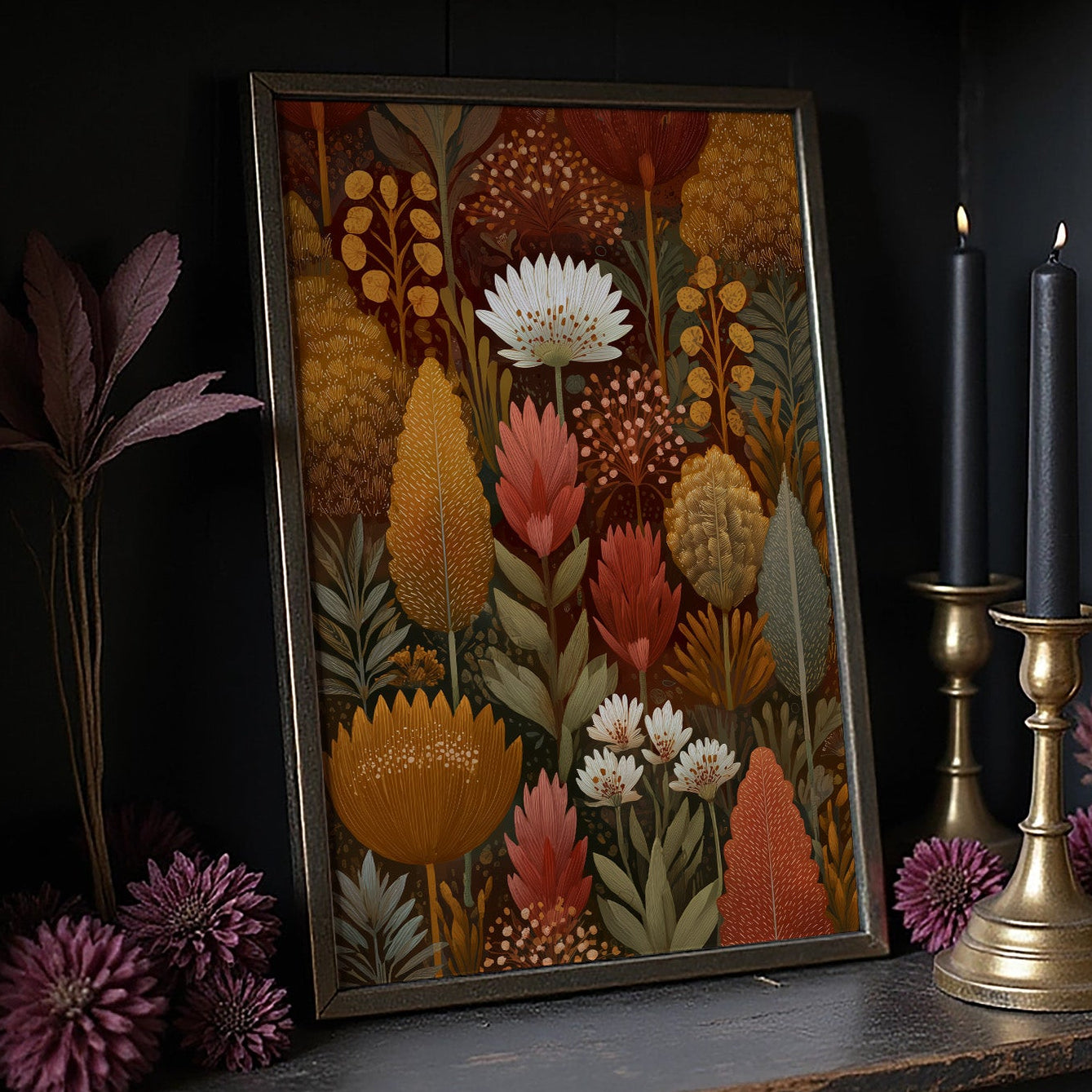 Autumnal Dreamscape: Flora in Warm Embrace