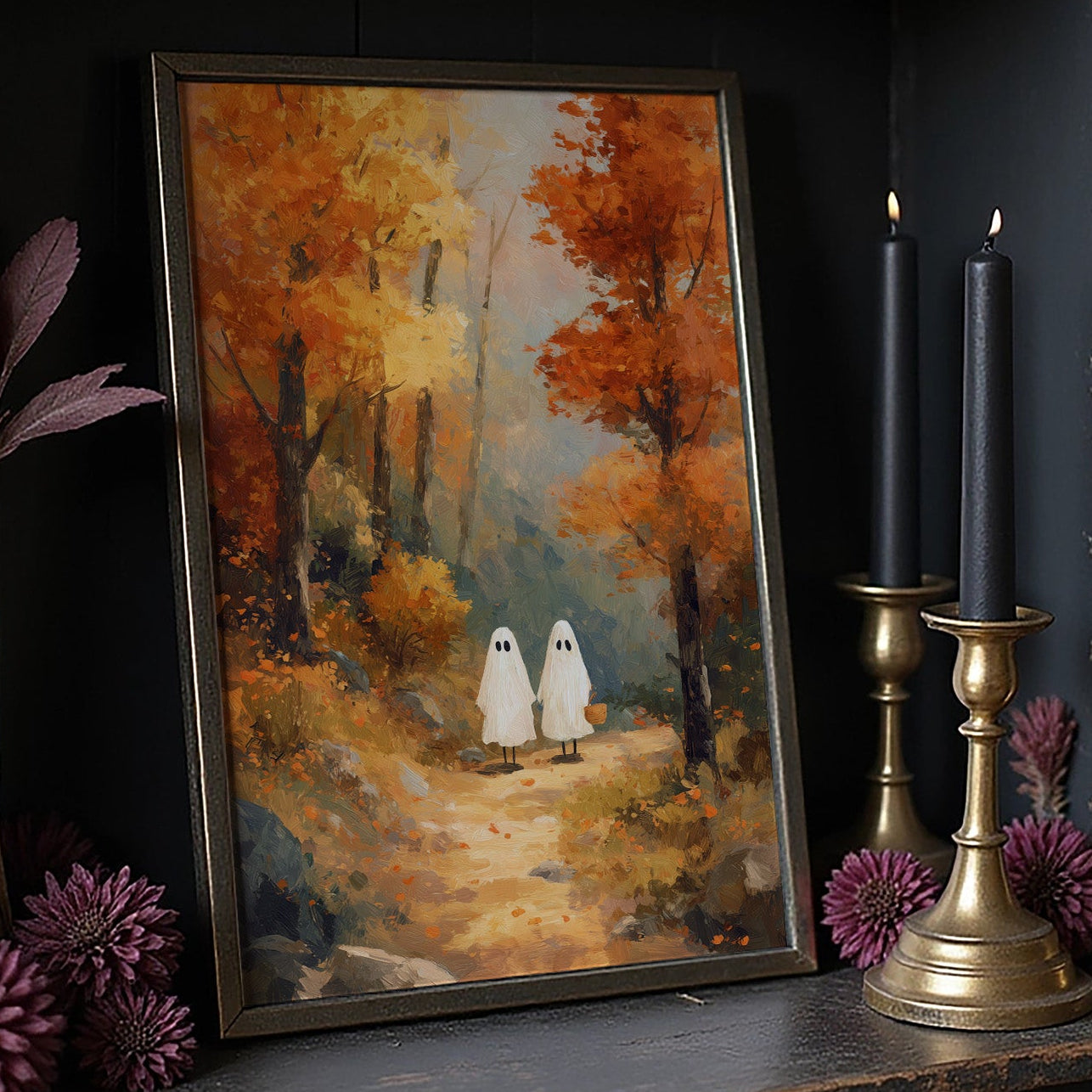 Spectral Wanderers in Autumn's Embrace