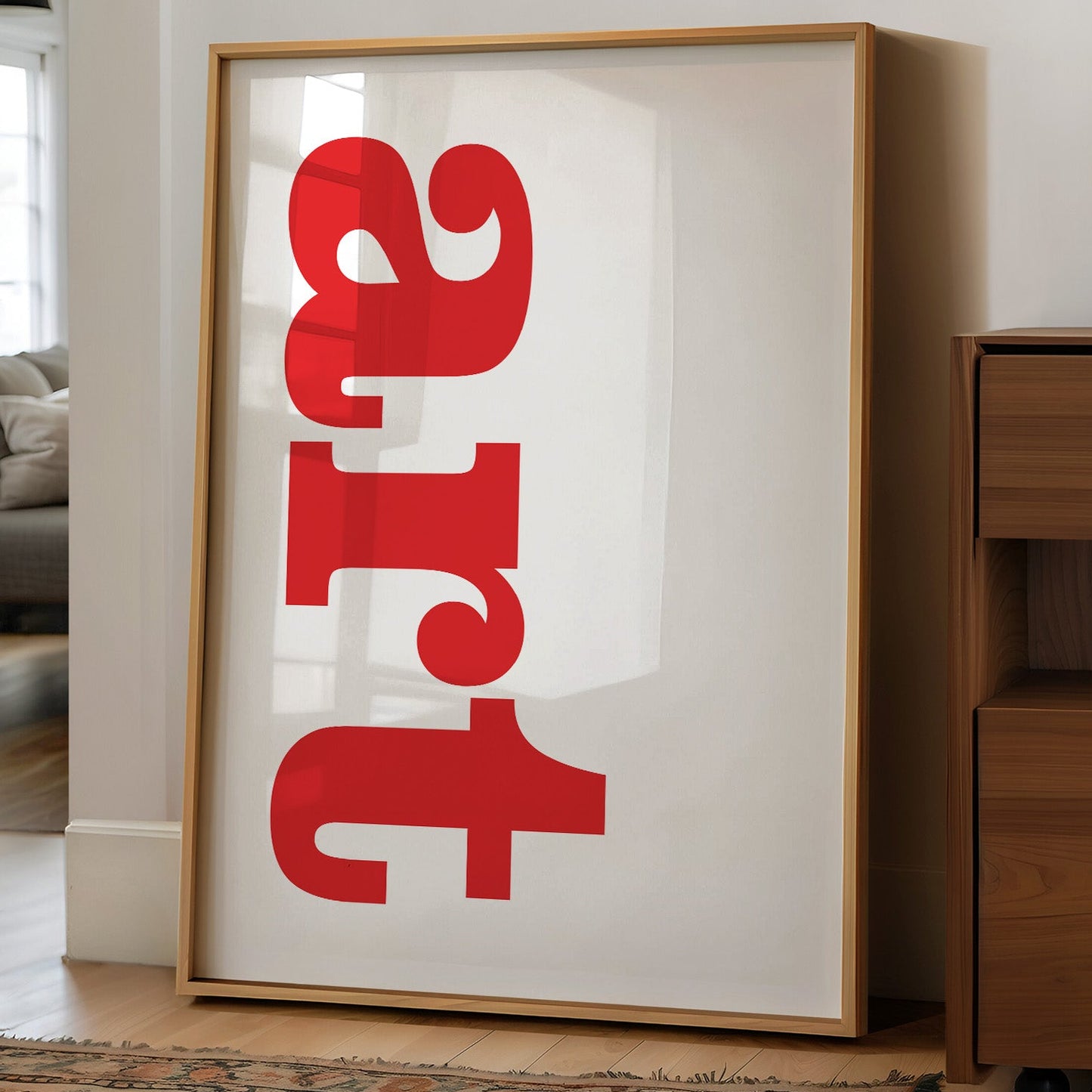 Art Crimson Typography: Vertical Declarations