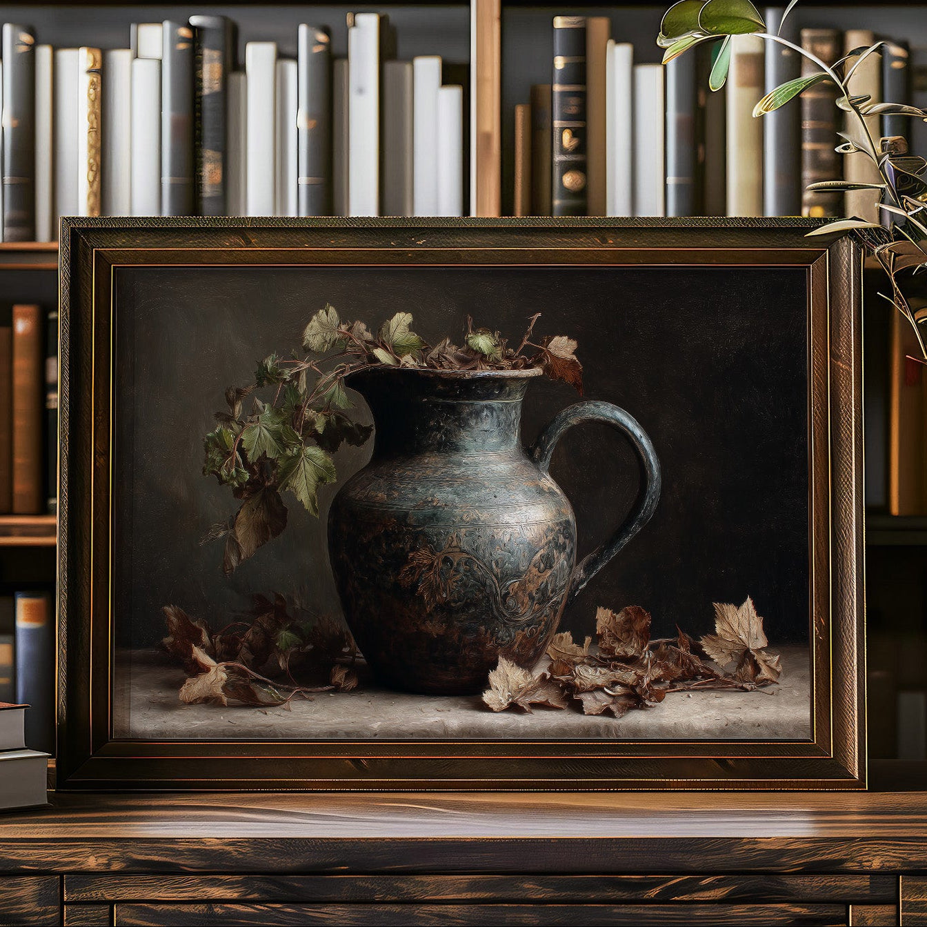 Autumn Leaves Meet Ancient Vessel