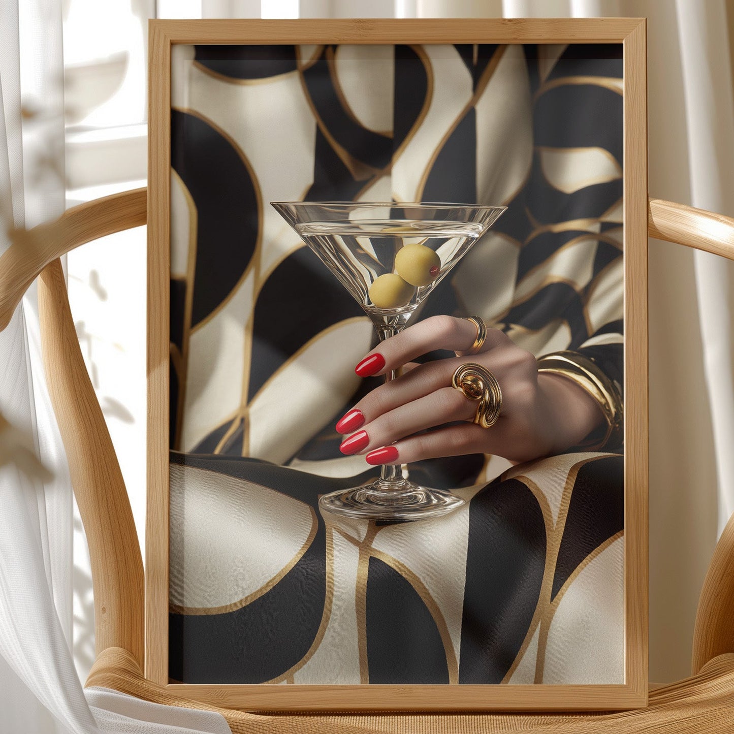 Gilded Elegance: Martini Moment