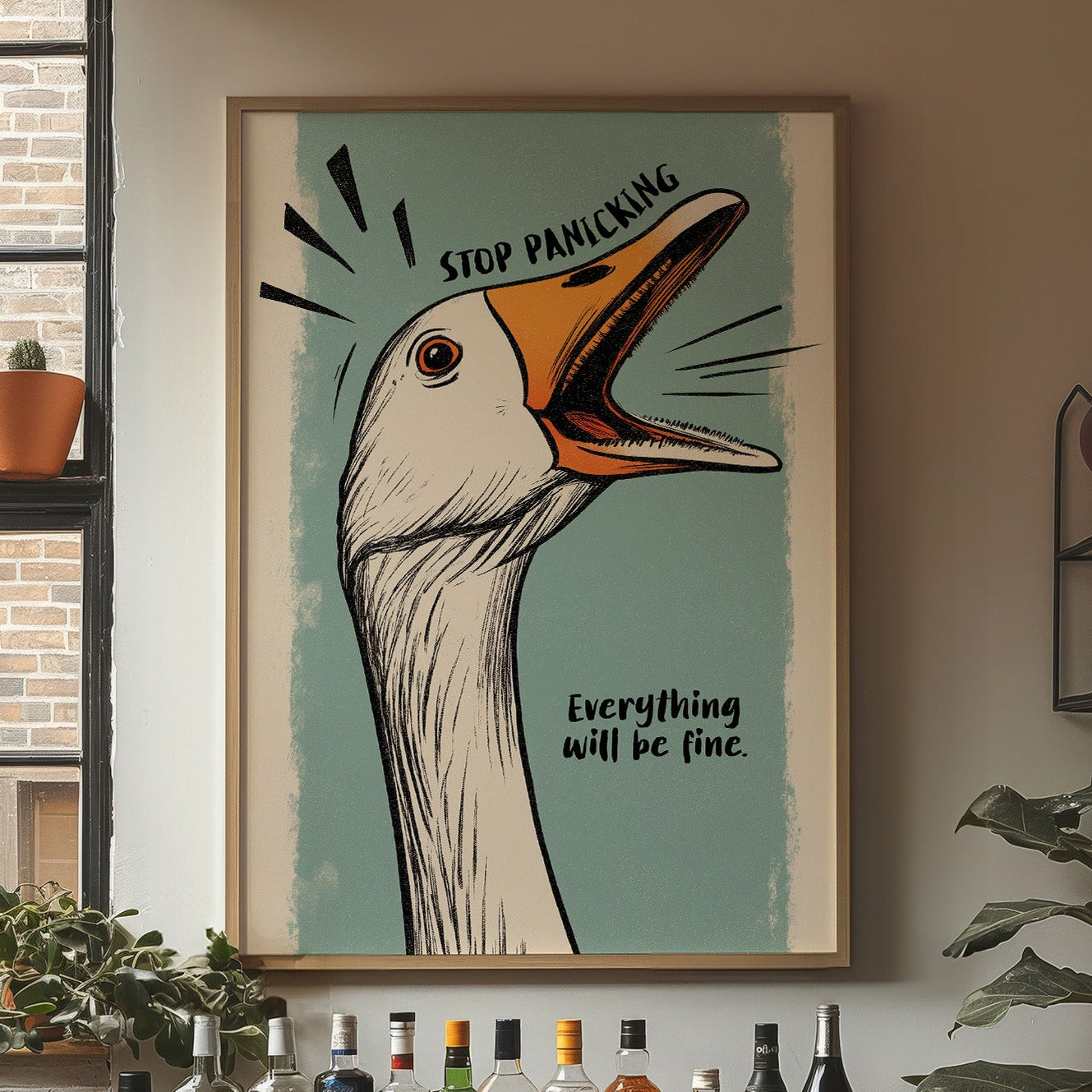 Anxious Goose Offers Calming Wisdom