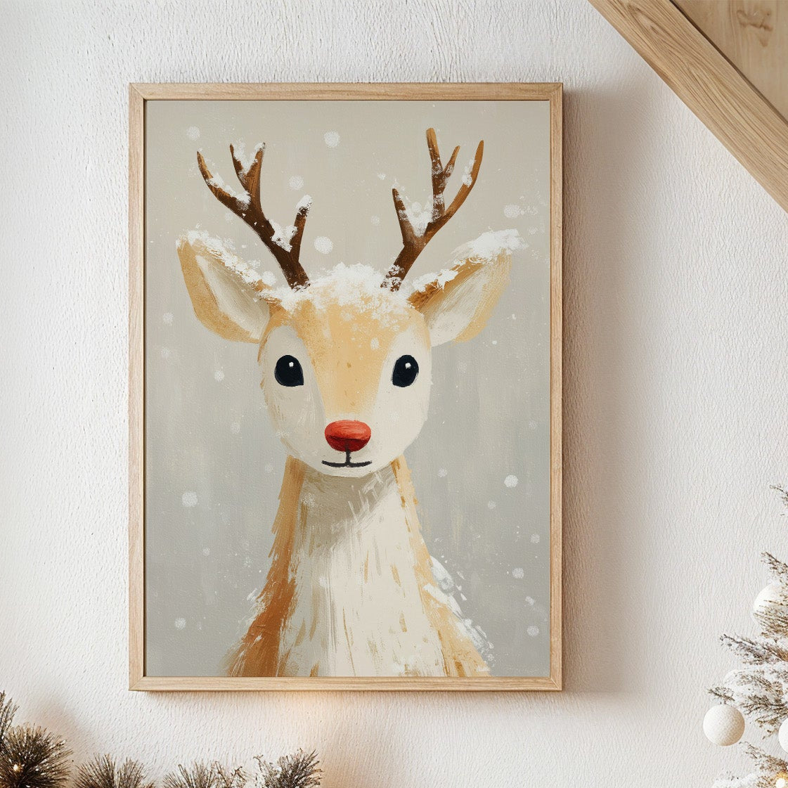Snow-Dusted Christmas Reindeer