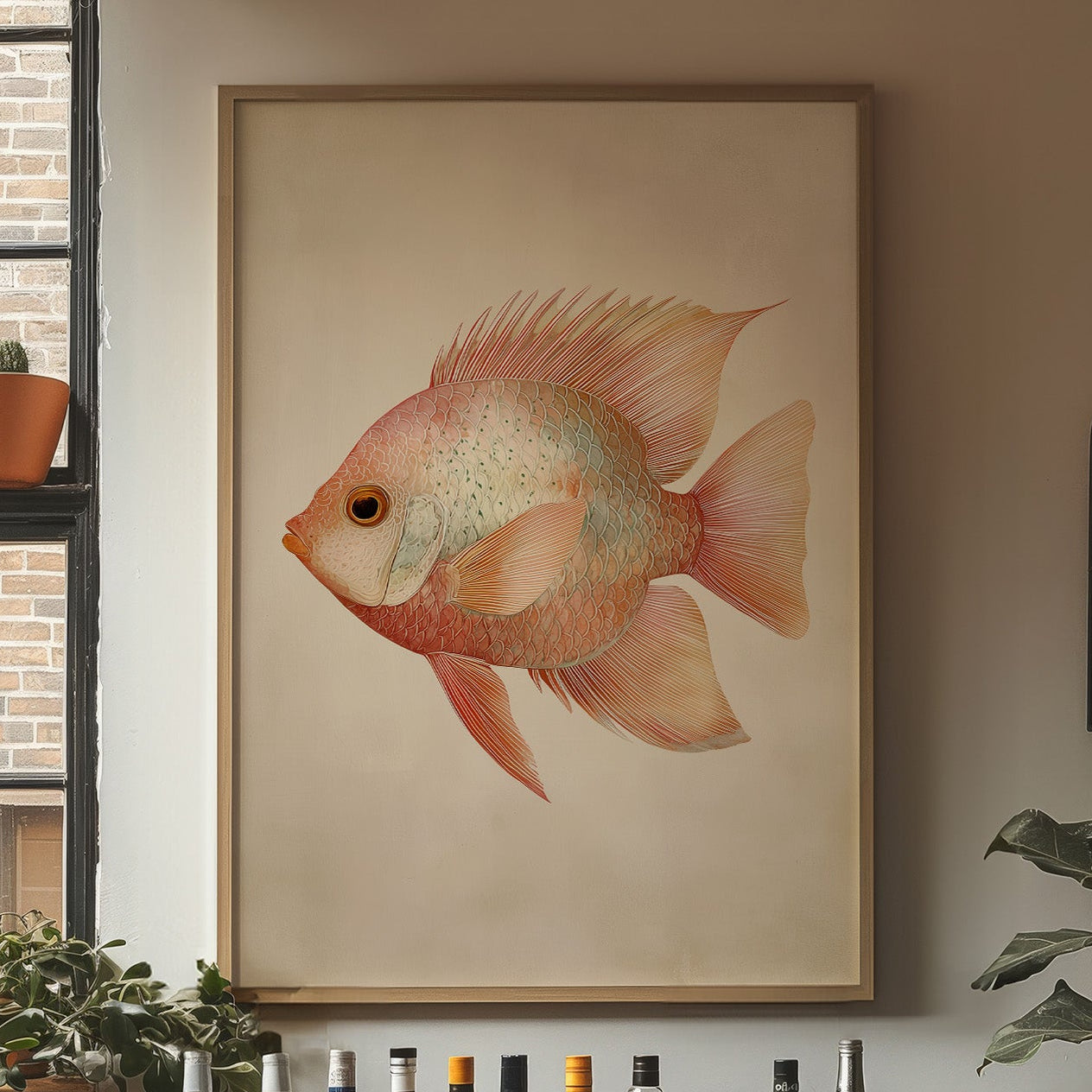 Coral Reef Nobility: Portrait in Blush