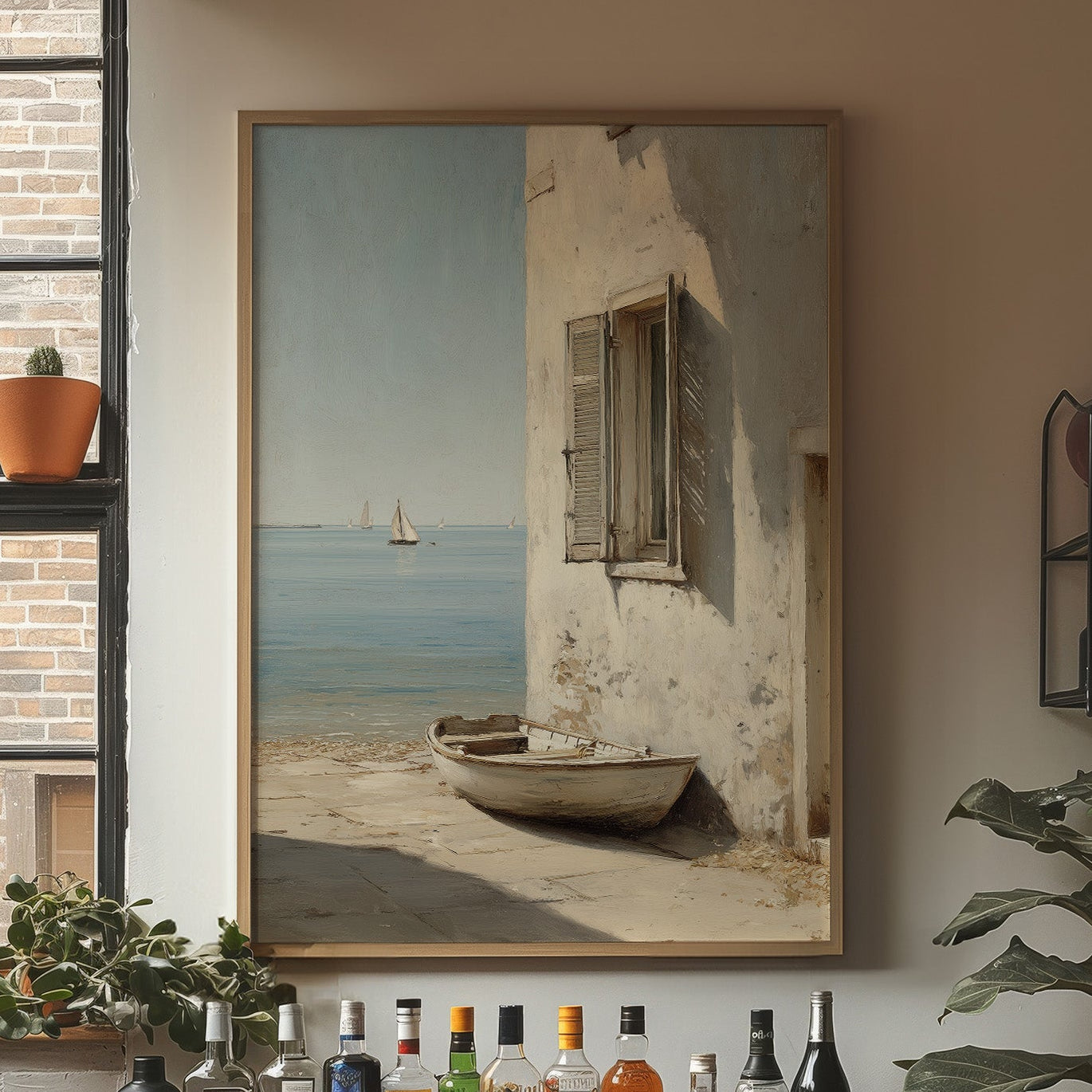 Mediterranean Whispers: Shoreline Solitude