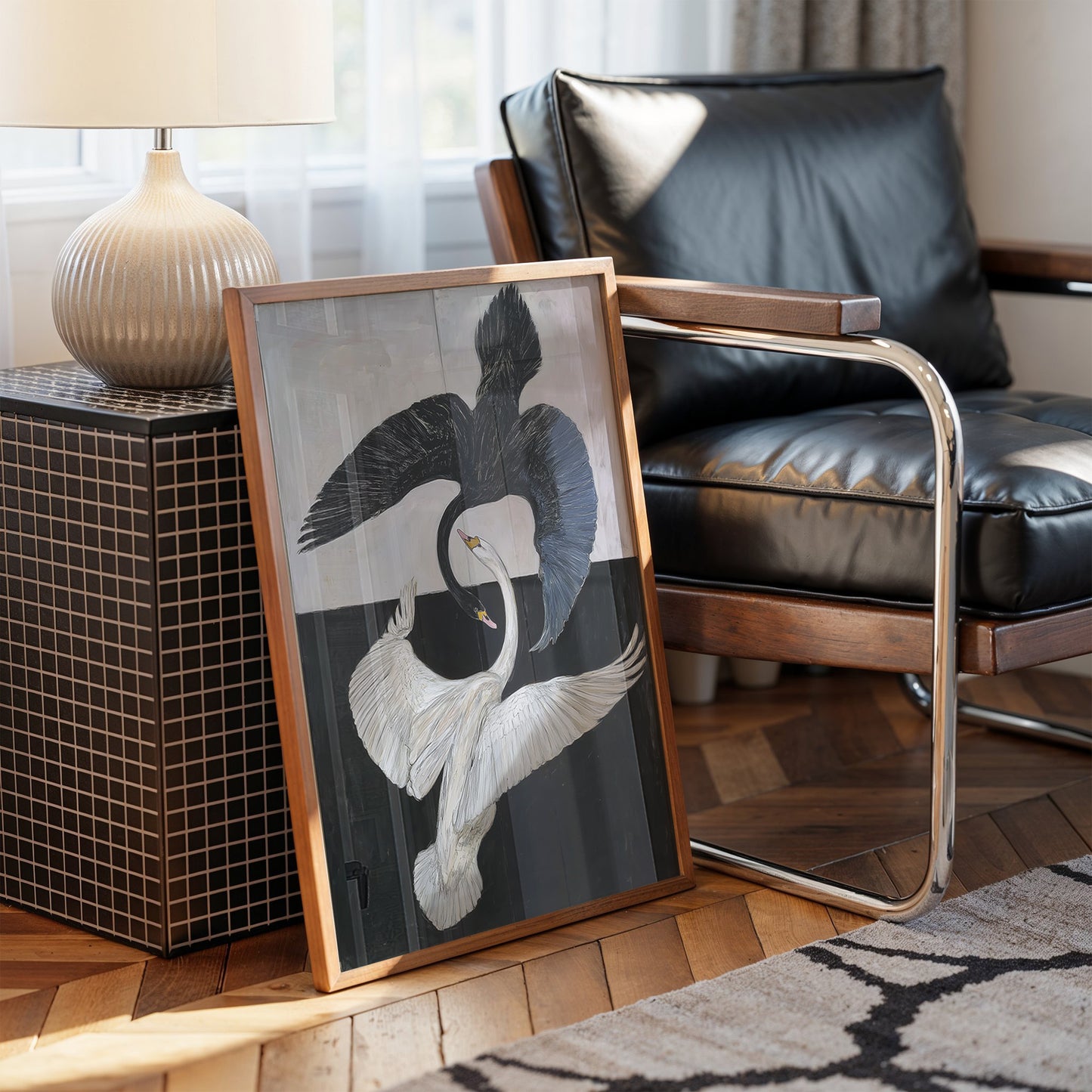 Graceful Cranes Dance Night Away