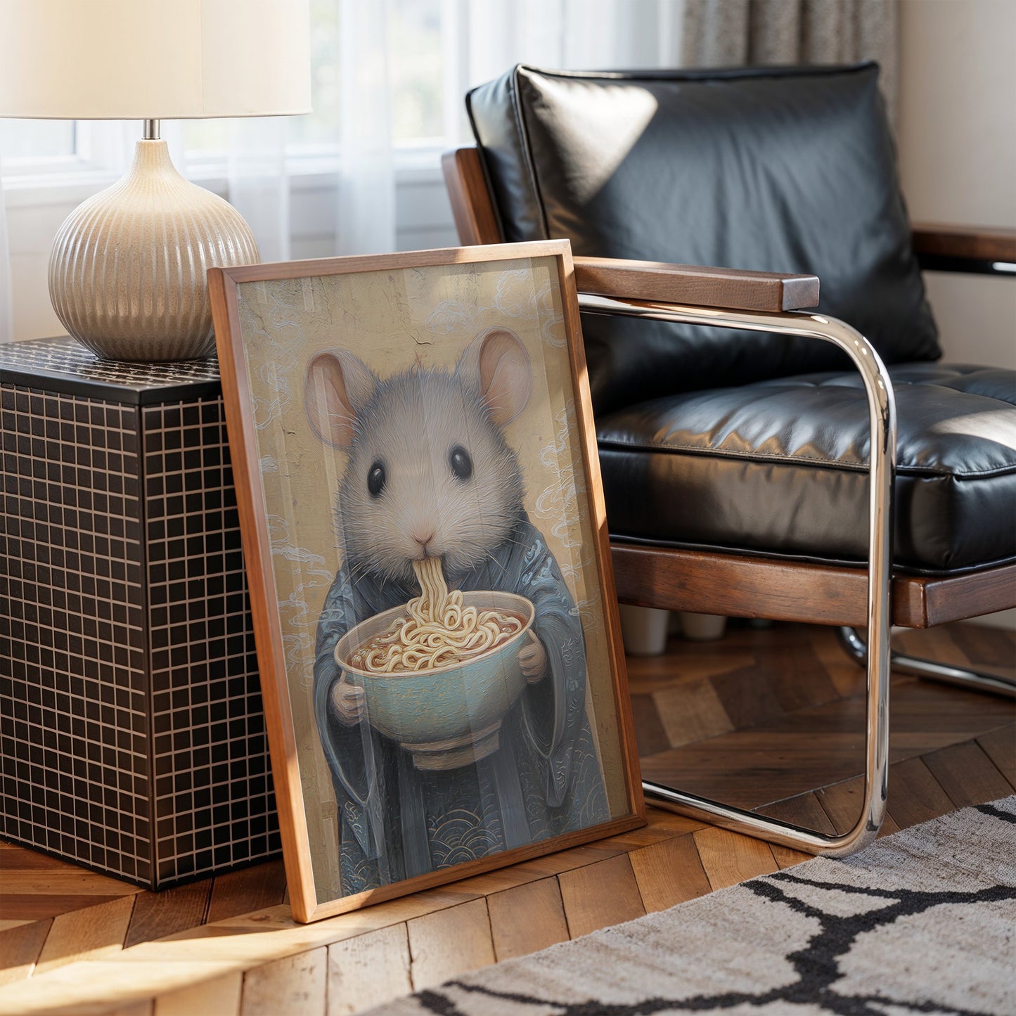 Tiny Master Savors Noodle Wisdom