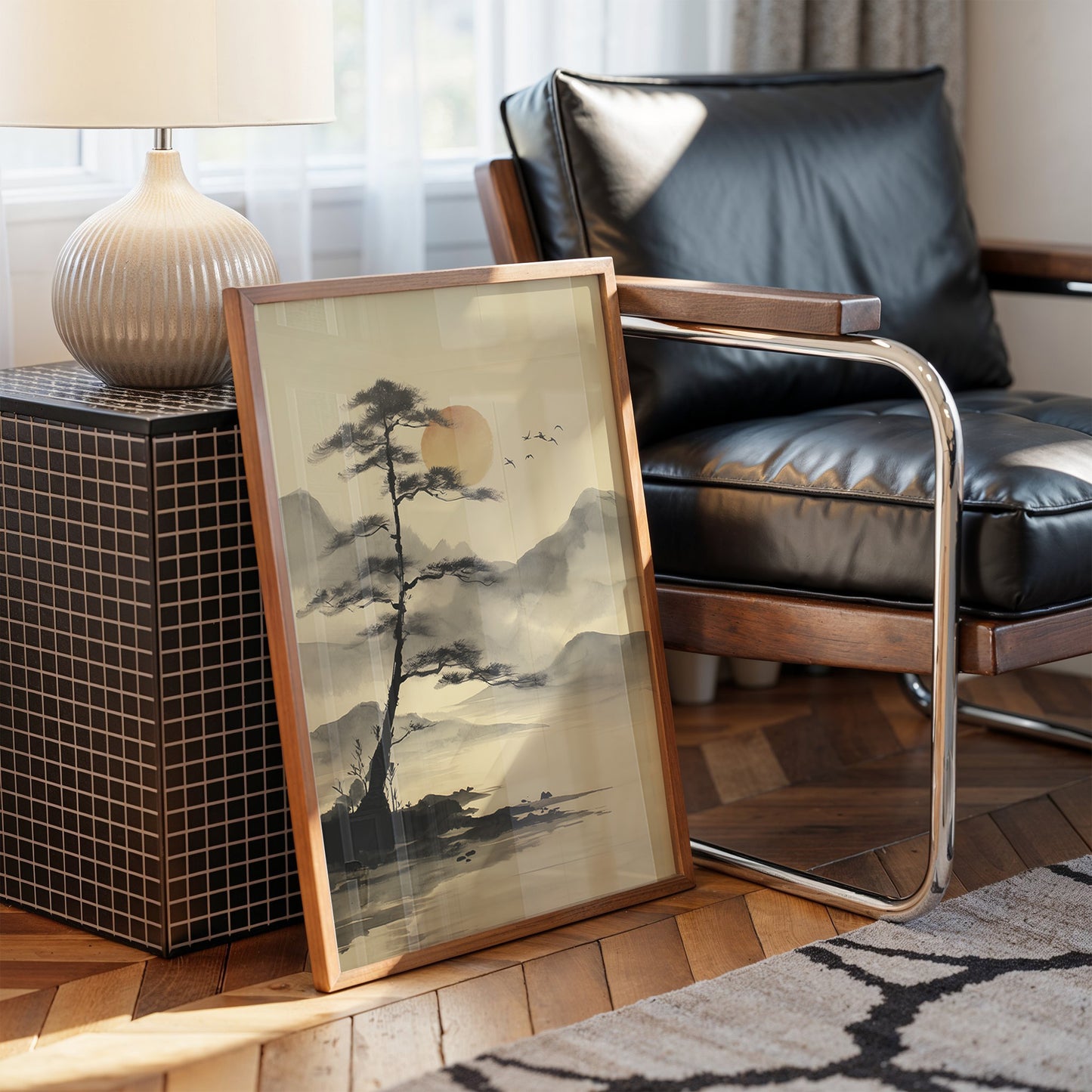 Solitary Pine Greets Rising Sun