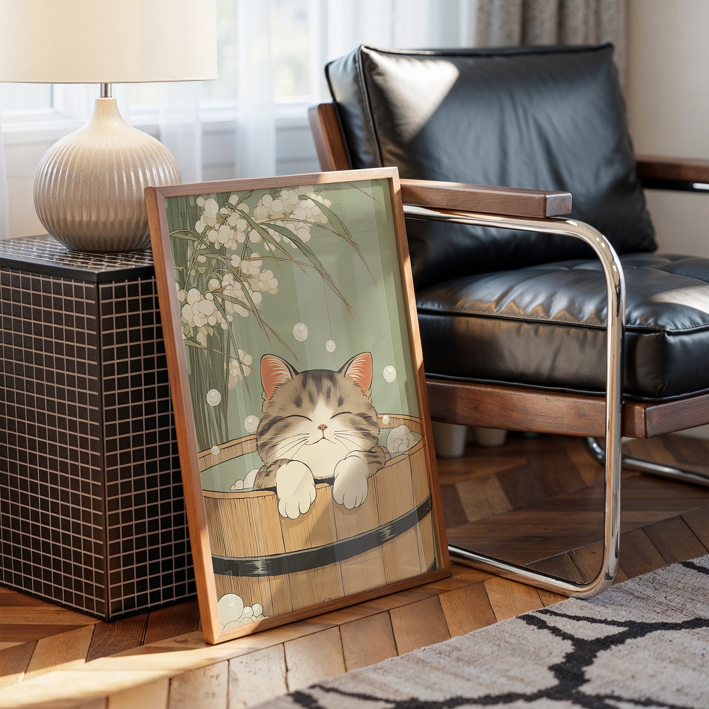 Kitten's Bamboo Bath Sanctuary Dreams