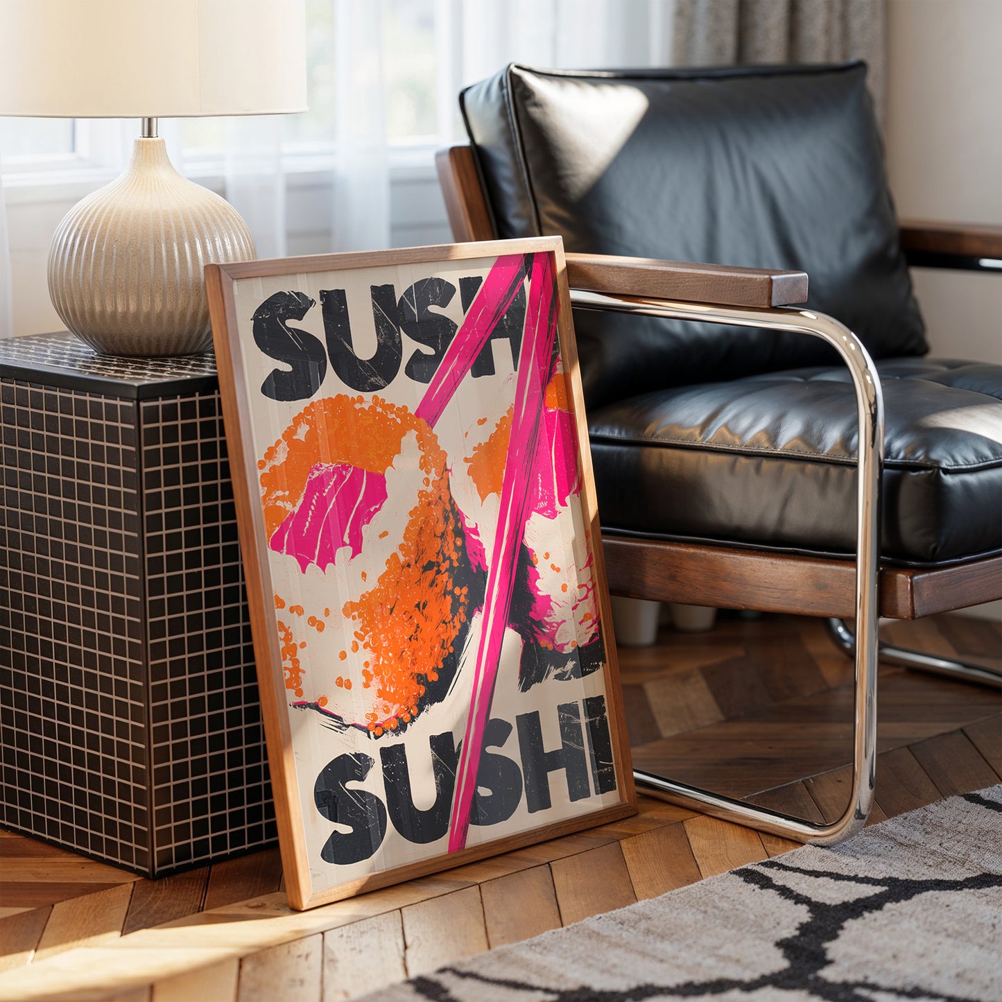 Bold Letters Dance In Neon Heat