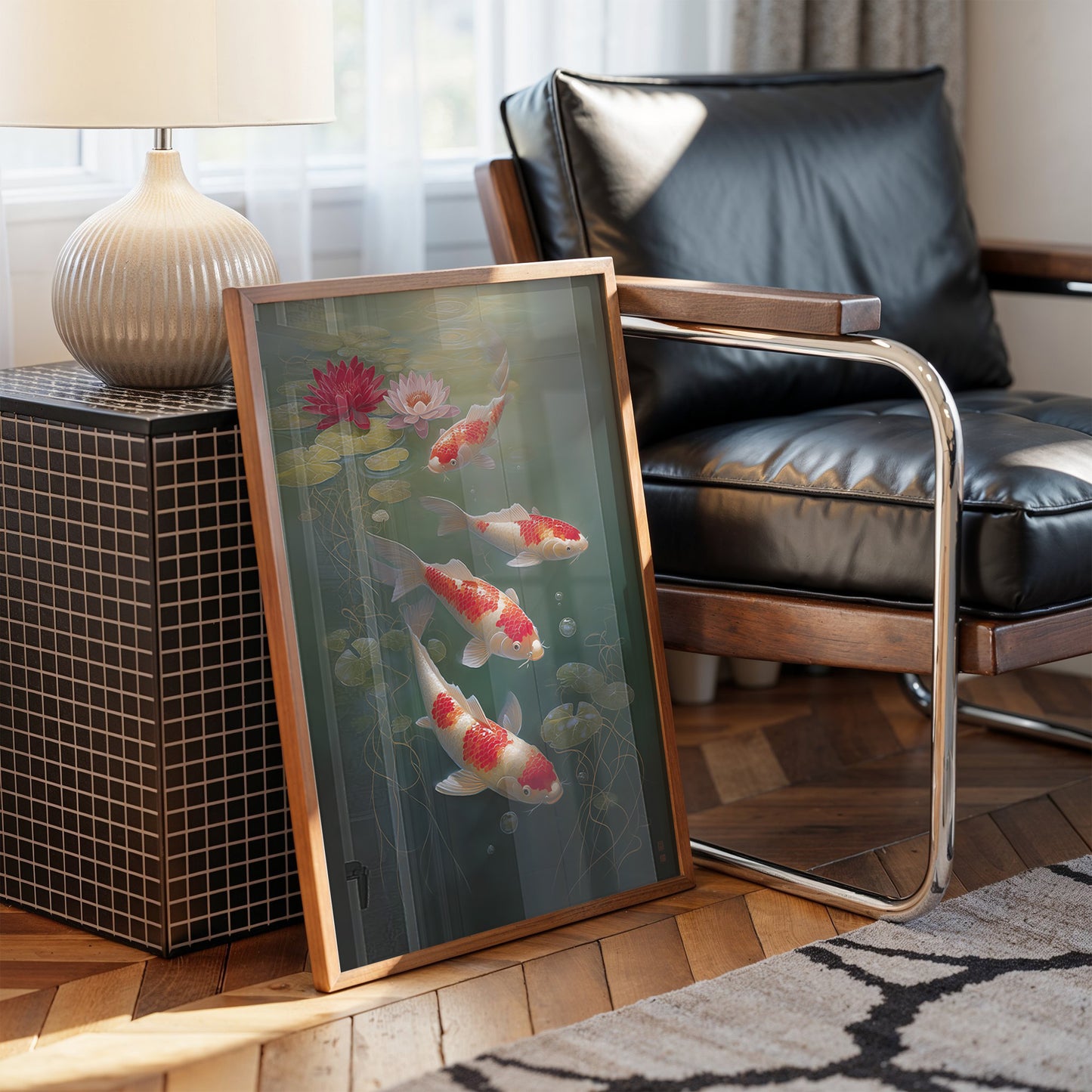 Koi Dance Among Lotus Dreams