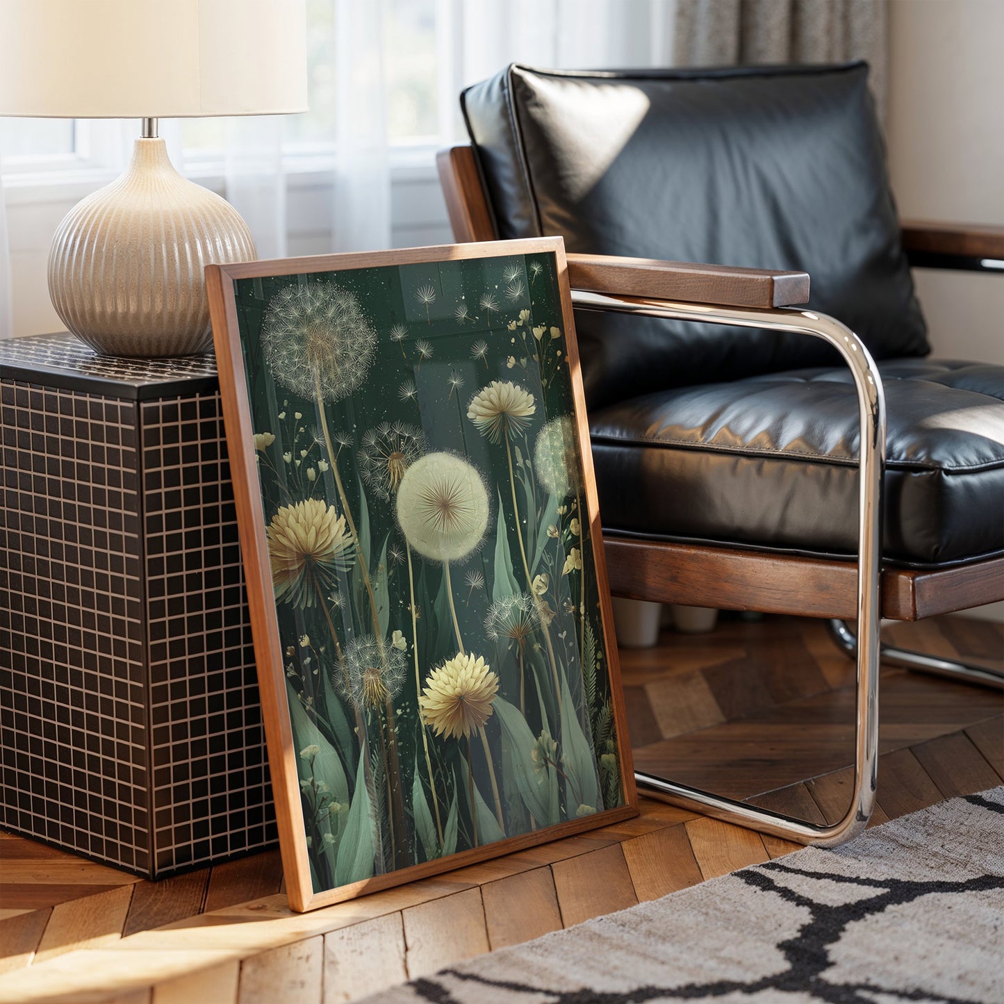 Dandelions Dance Under Midnight Stars