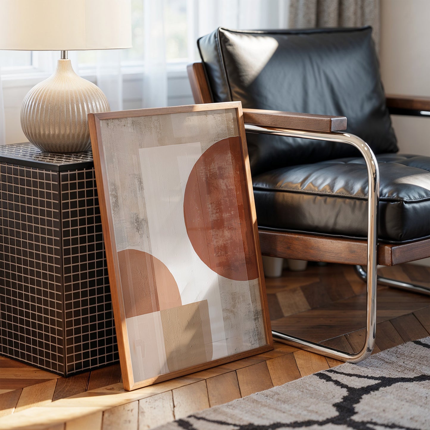 Terracotta Moons Shape Morning Light