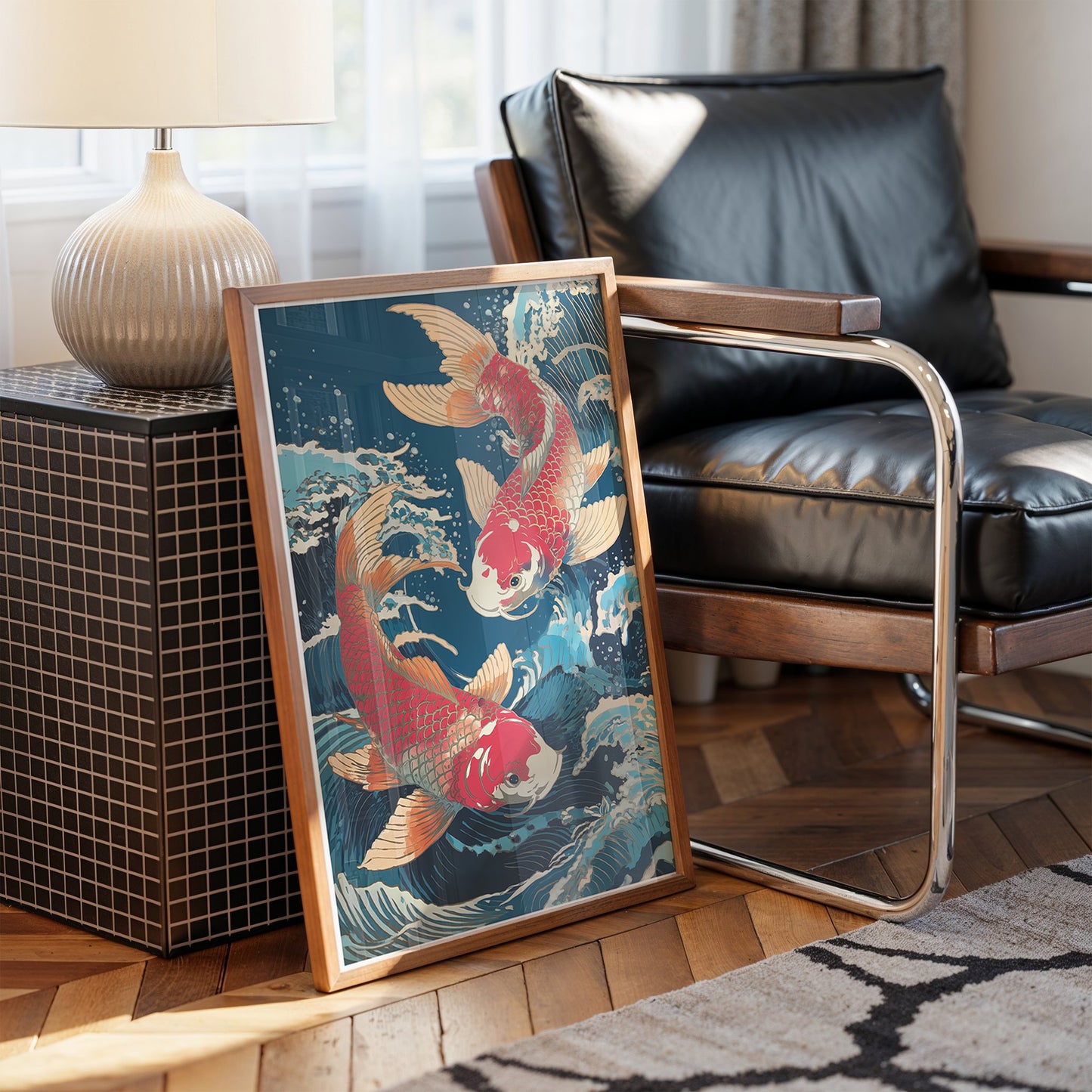 Koi Dance Through Midnight Waters