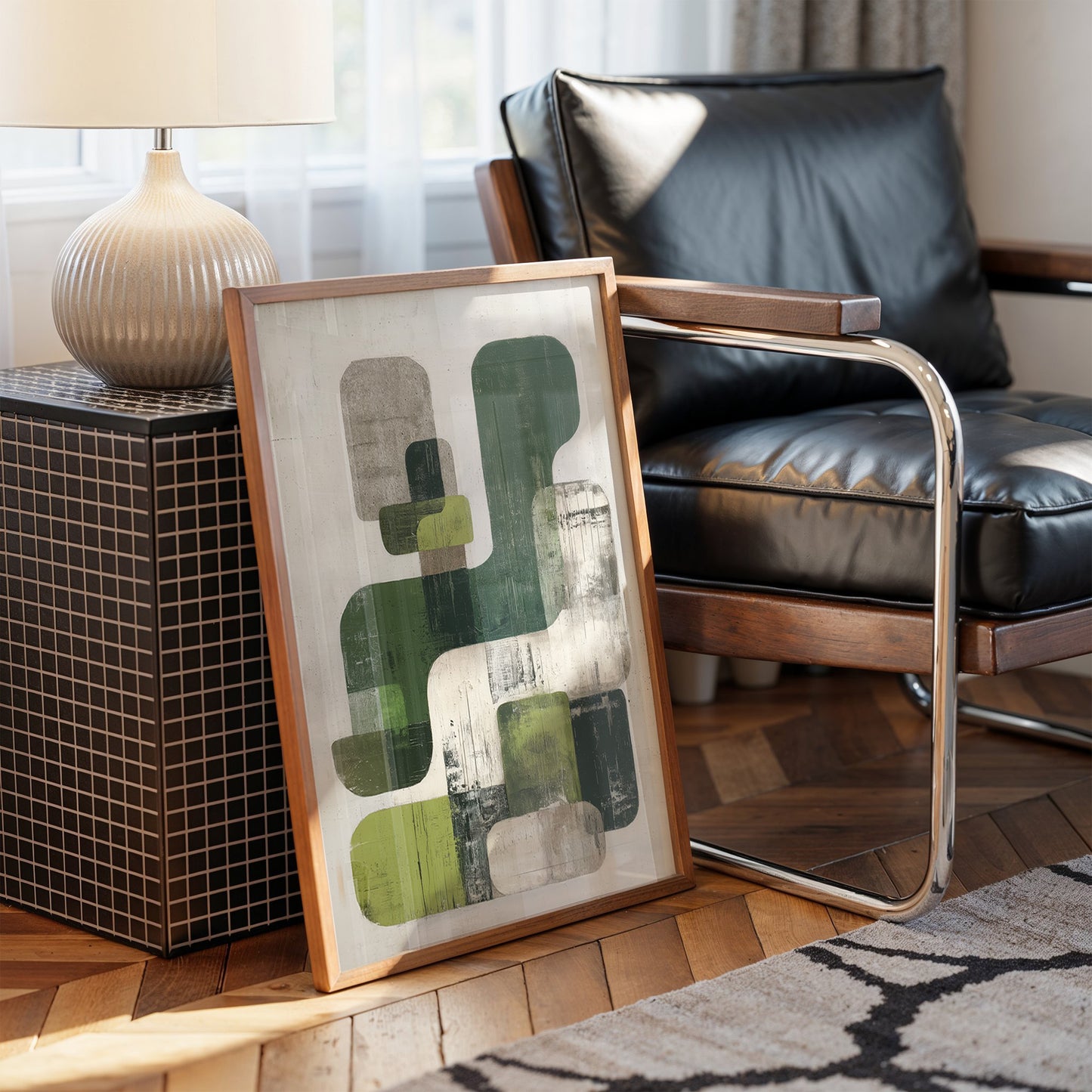 Moss Shapes Dance In Morning Light