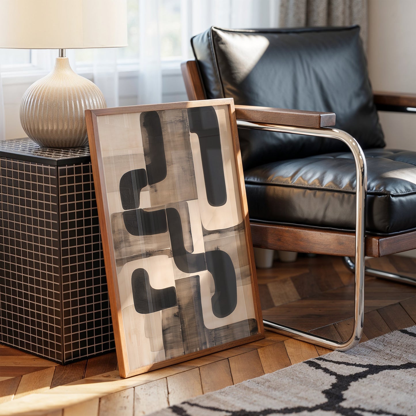 Modern Paths Cross In Neutral Light