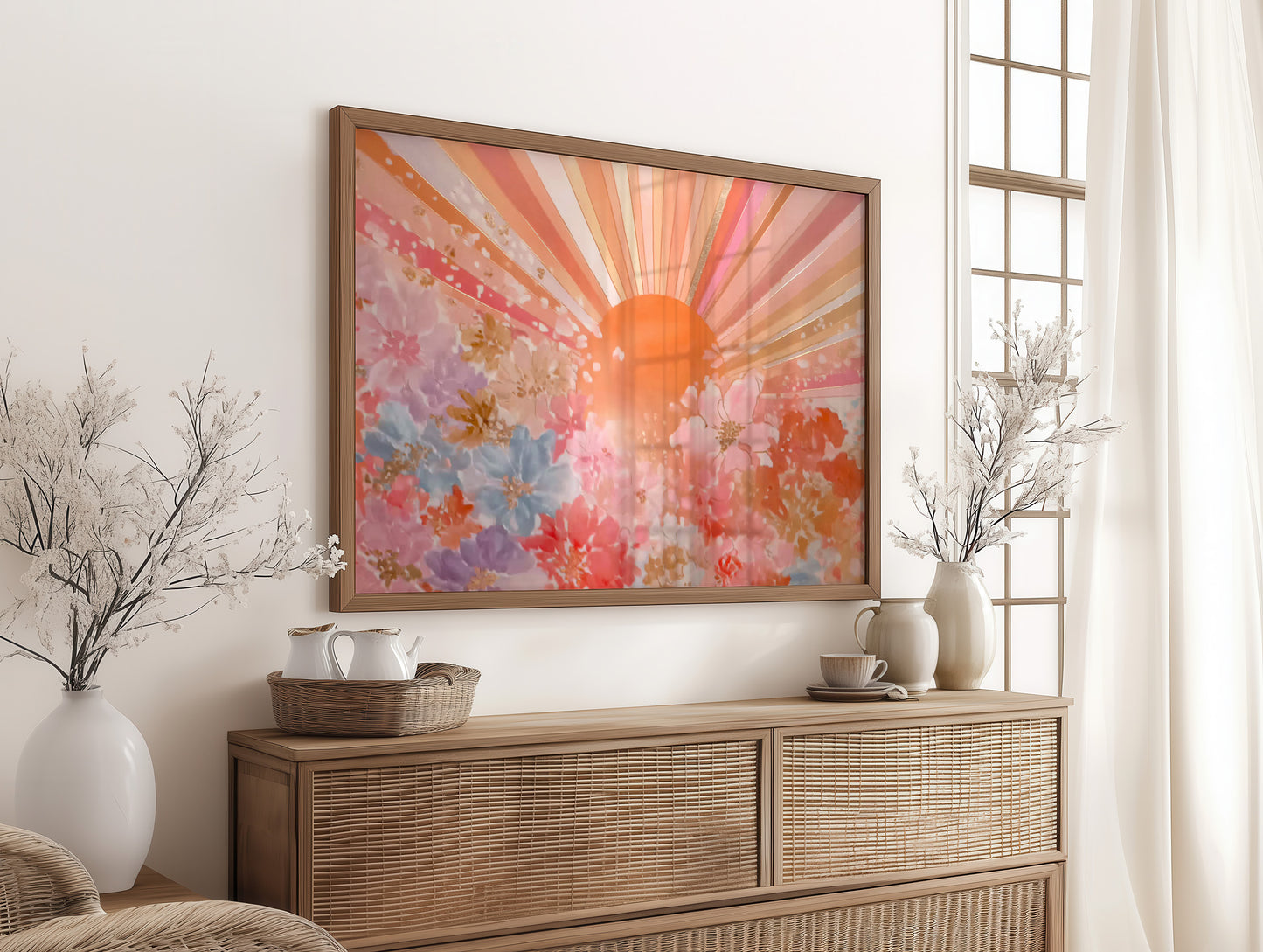 Morning Glory Blossoms Chase Sunbeams