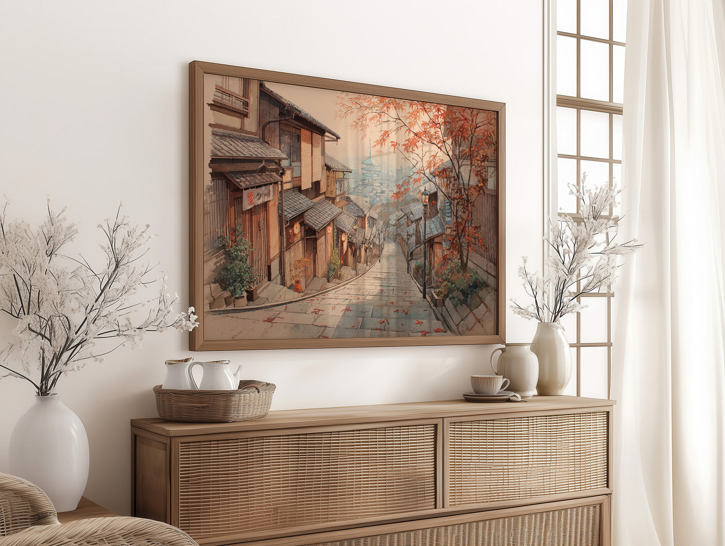 Autumn Maple Graces Ancient Streets