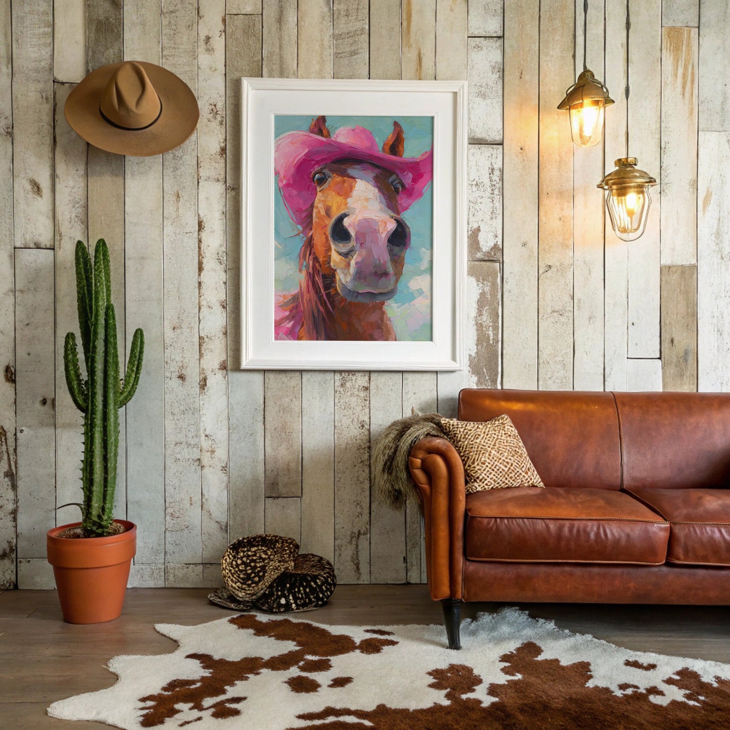 Cowgirl's Steed In Magenta