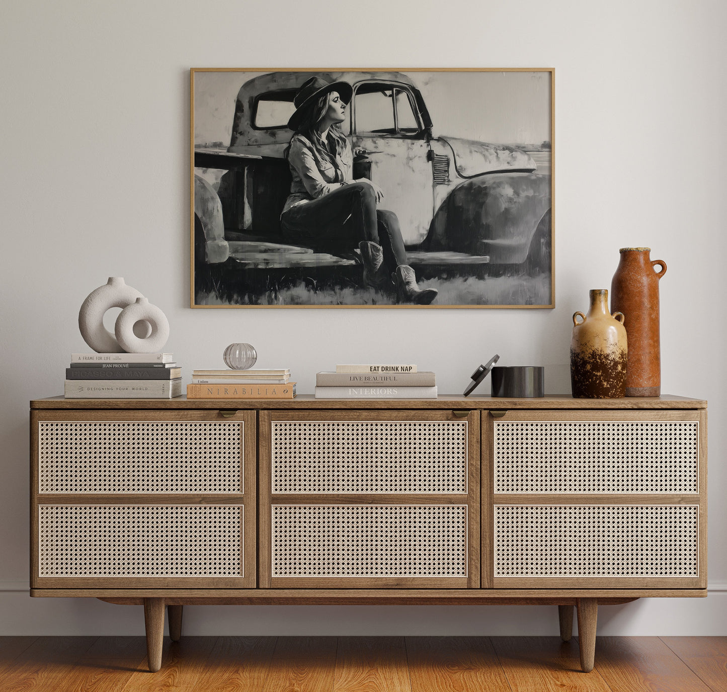 Vintage Soul On Pickup Tailgate