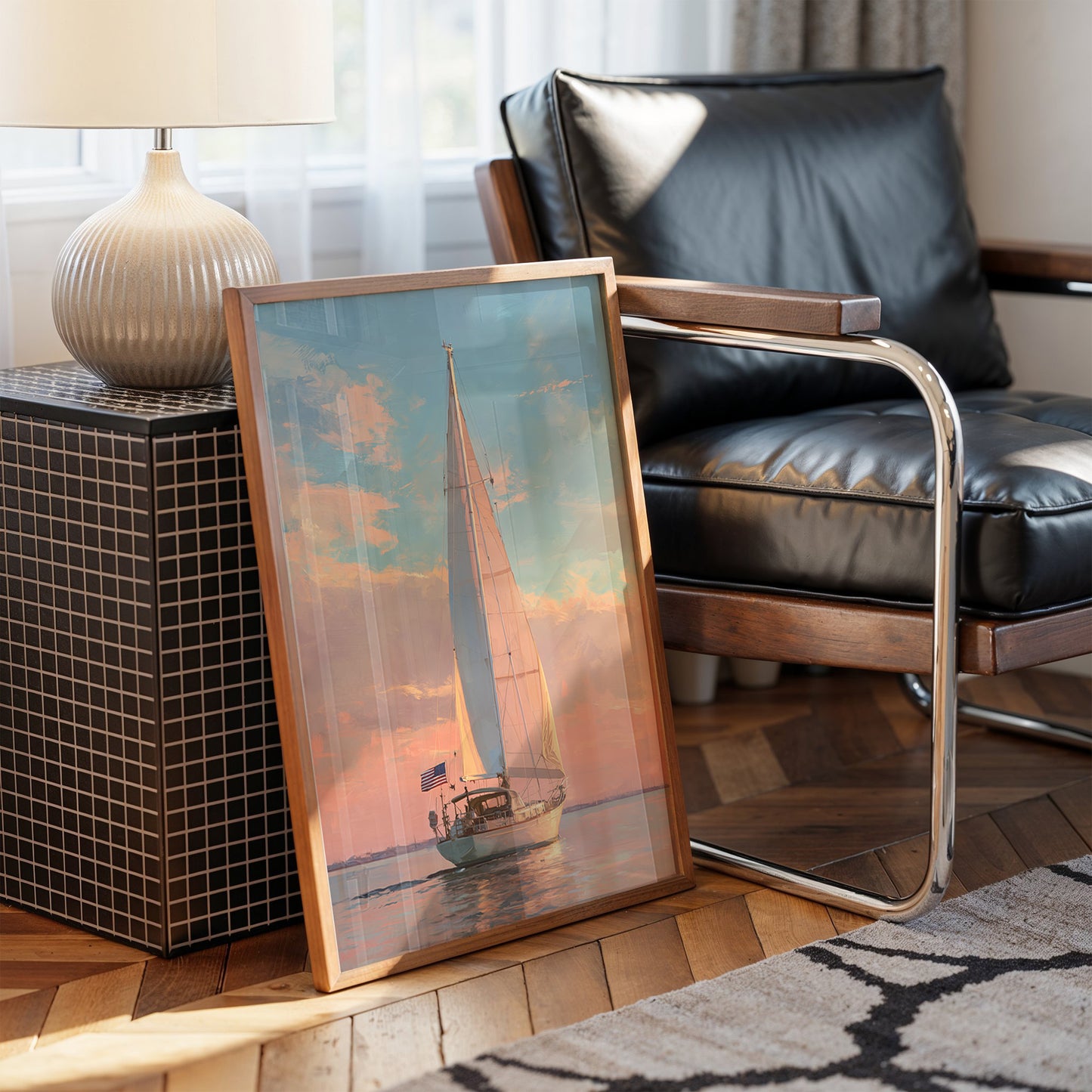 Coral Skies Meet Sailor's Freedom