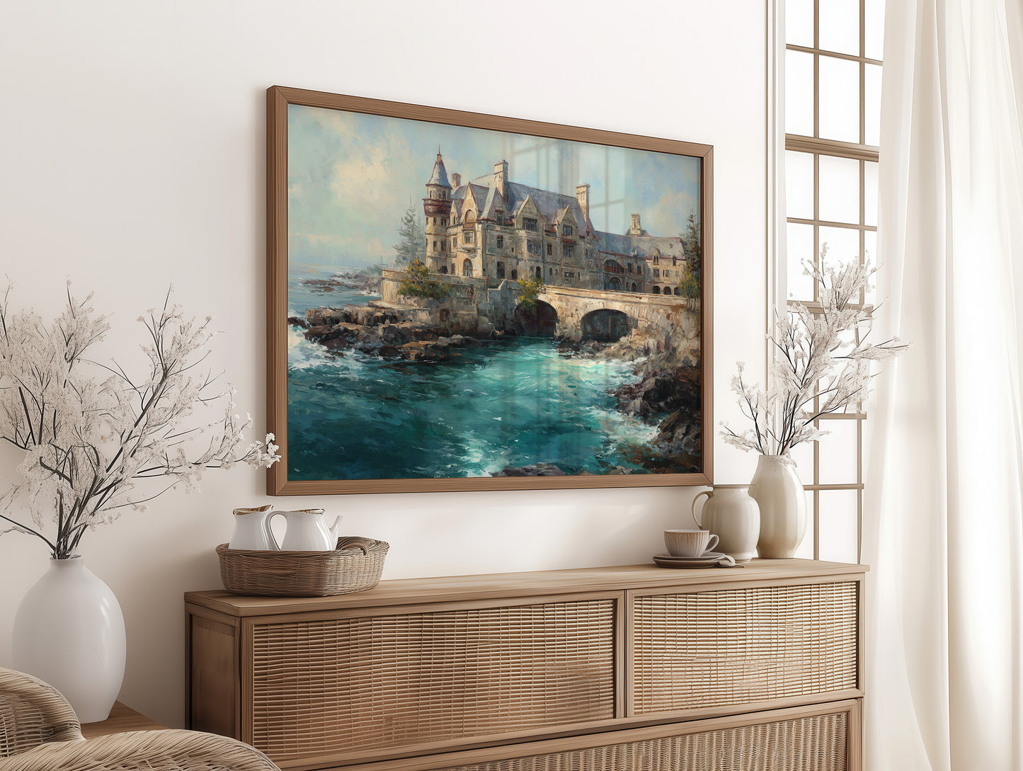 Coastal Manor Meets Turquoise Tide