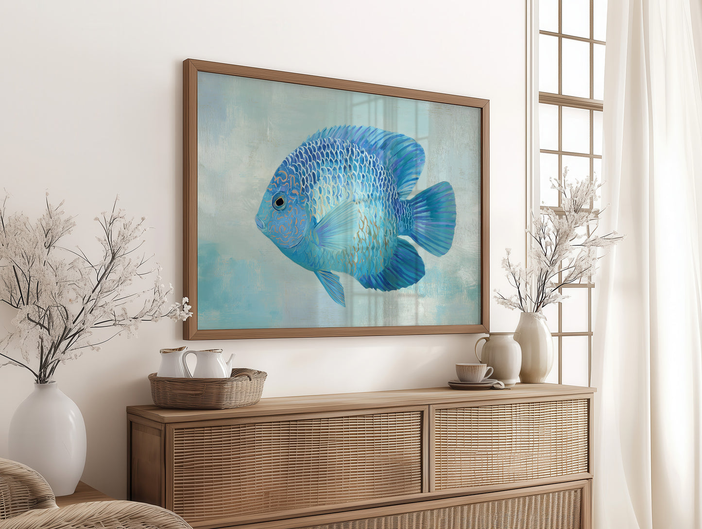 Azure Drift In Tranquil Waters