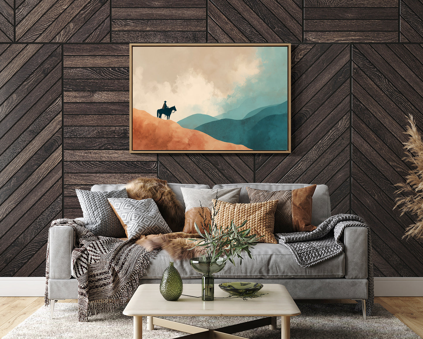 Solitary Wanderer Surveys Painted Valleys