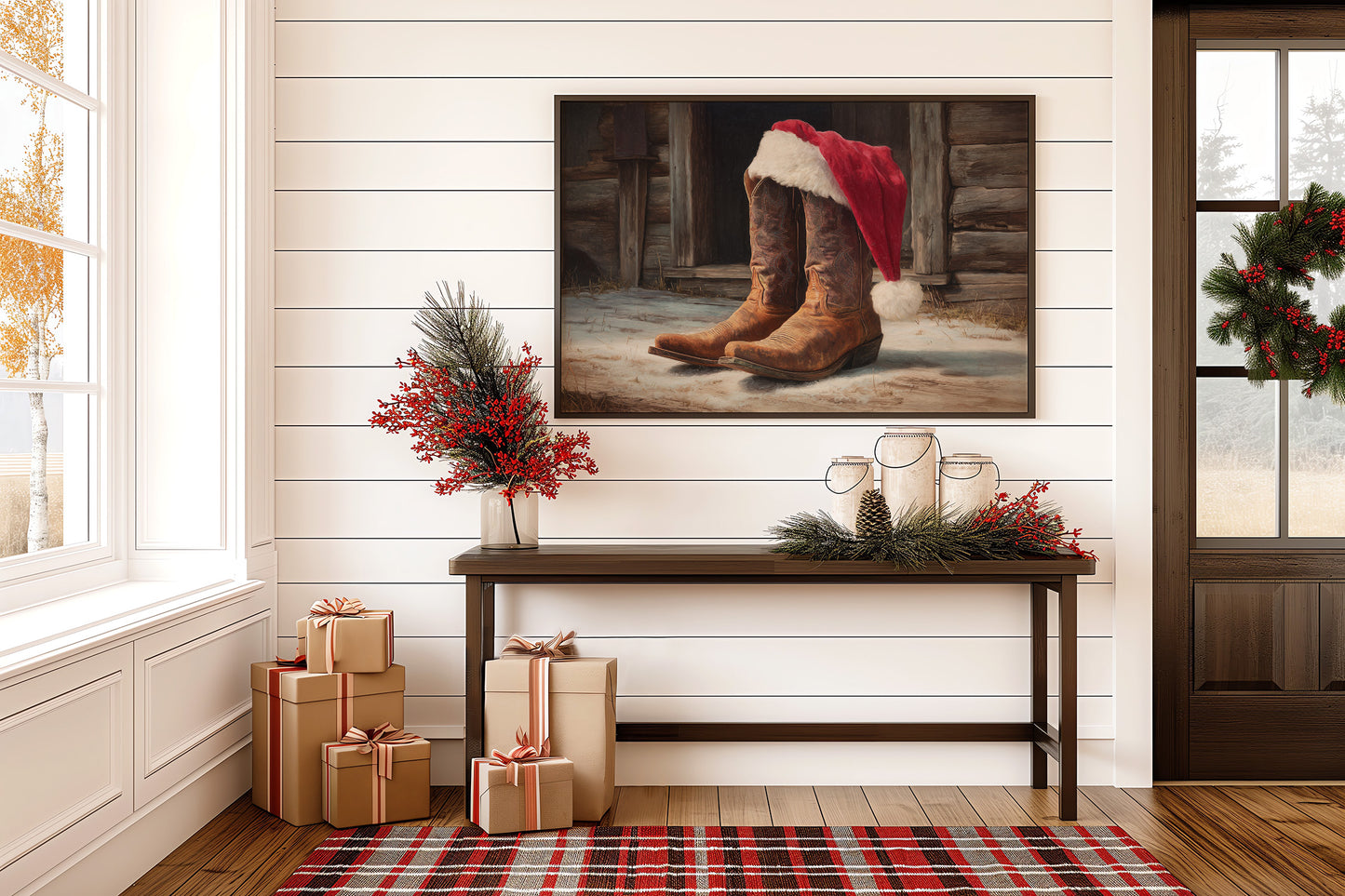 Rustic Holiday: Cowboy Boots Meet Christmas Spirit