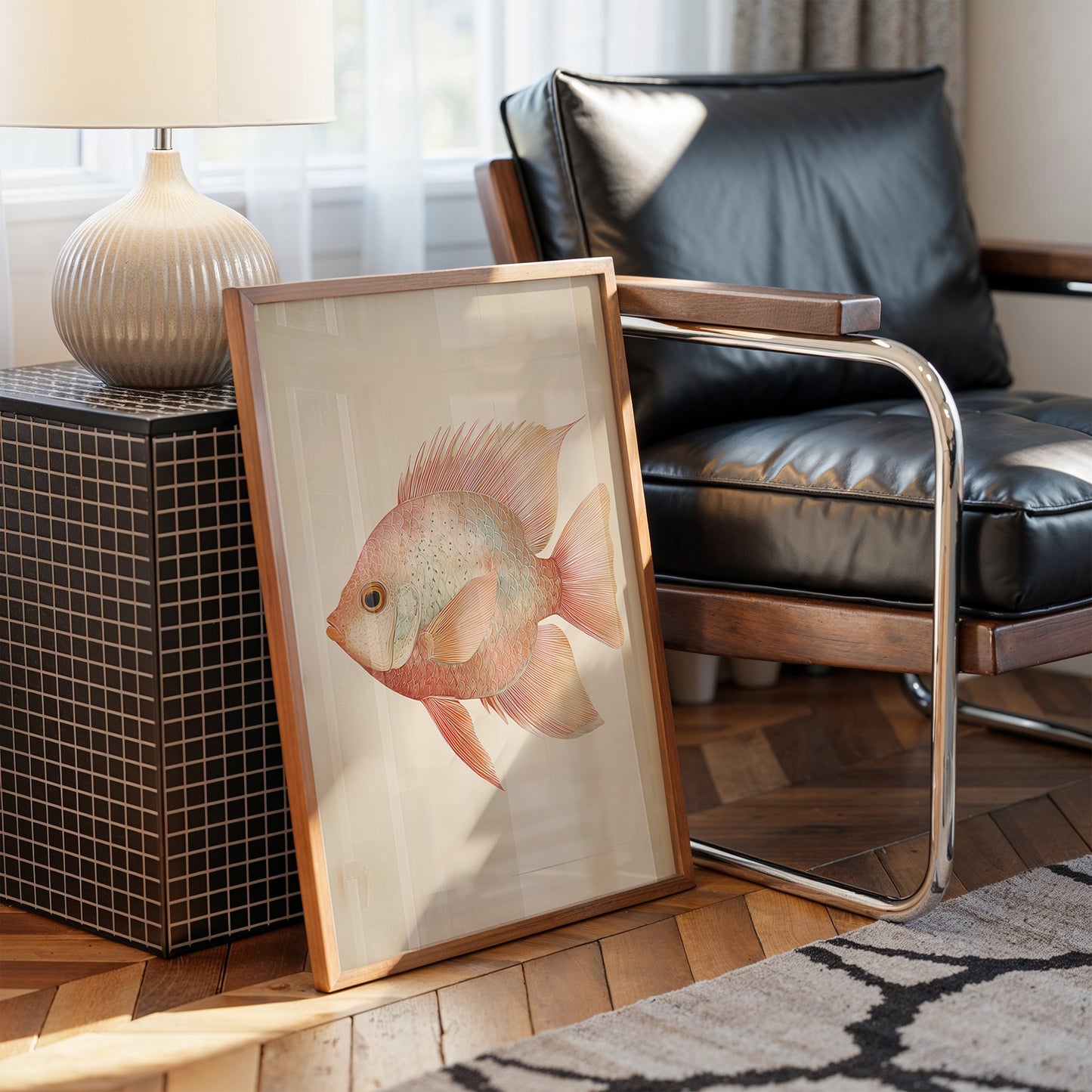 Coral Reef Nobility: Portrait in Blush