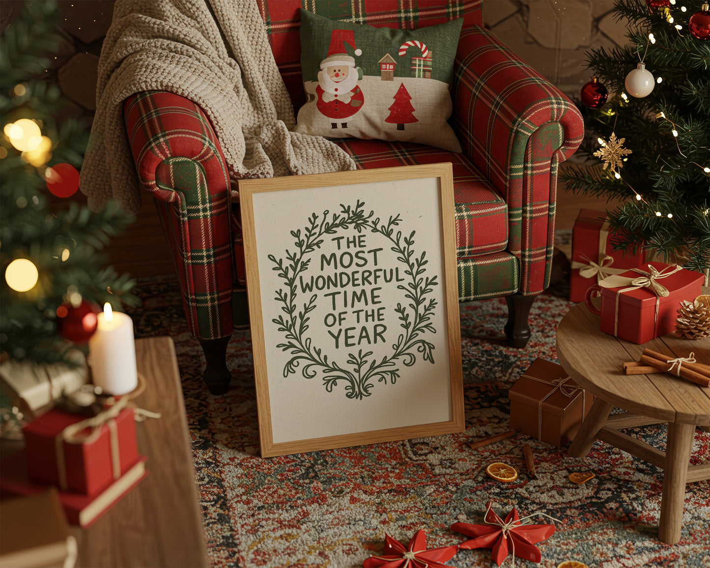 Winter Memories In Wooden Frames