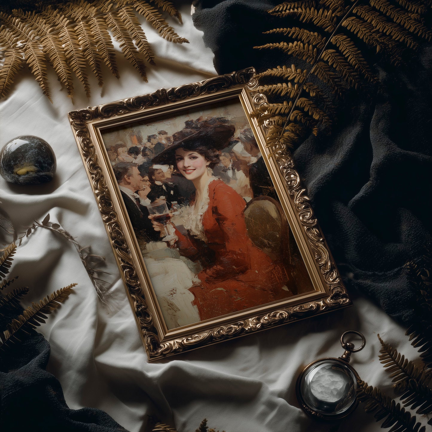 Scarlet Toast Among Society Figures