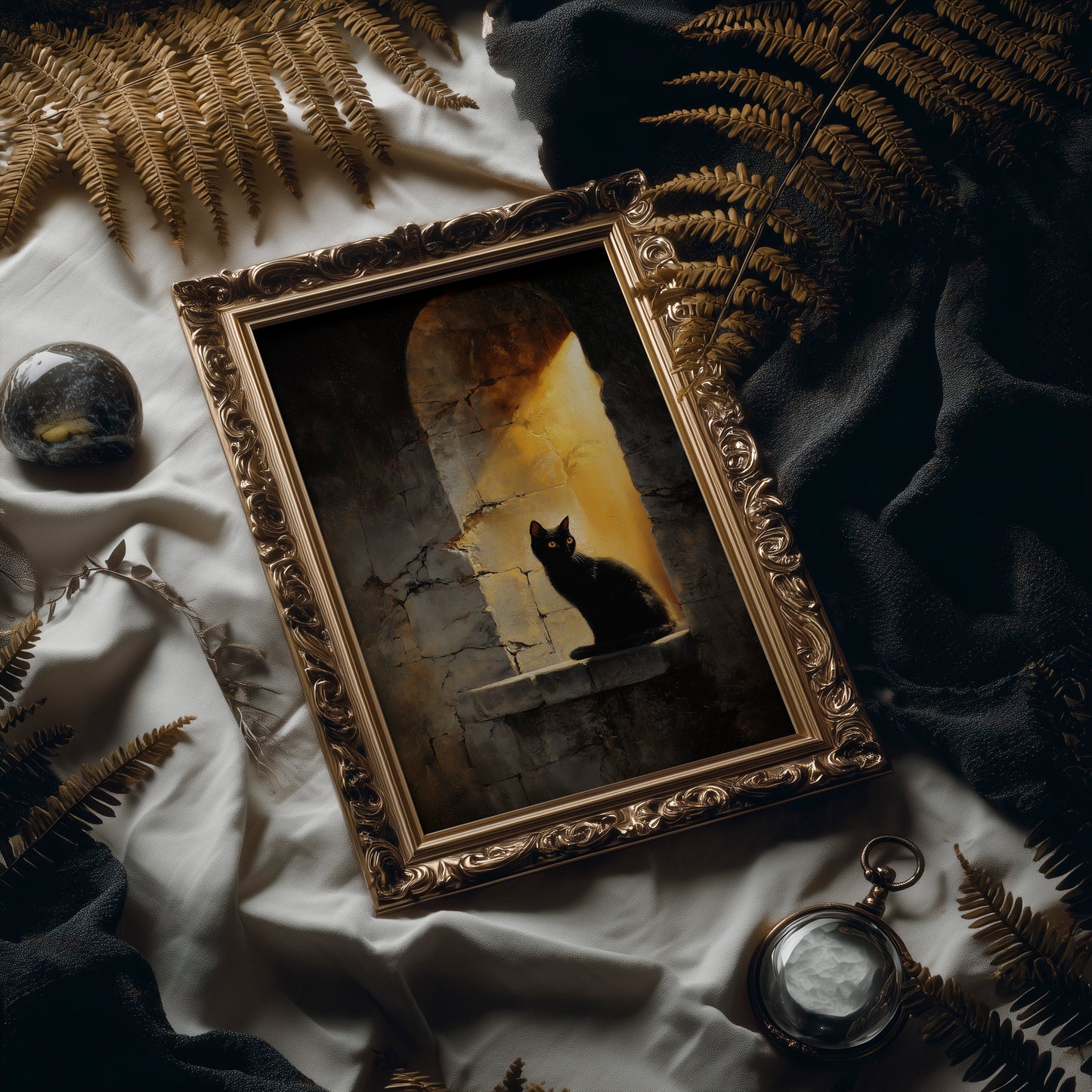 Ancient Light Finds Feline Guardian