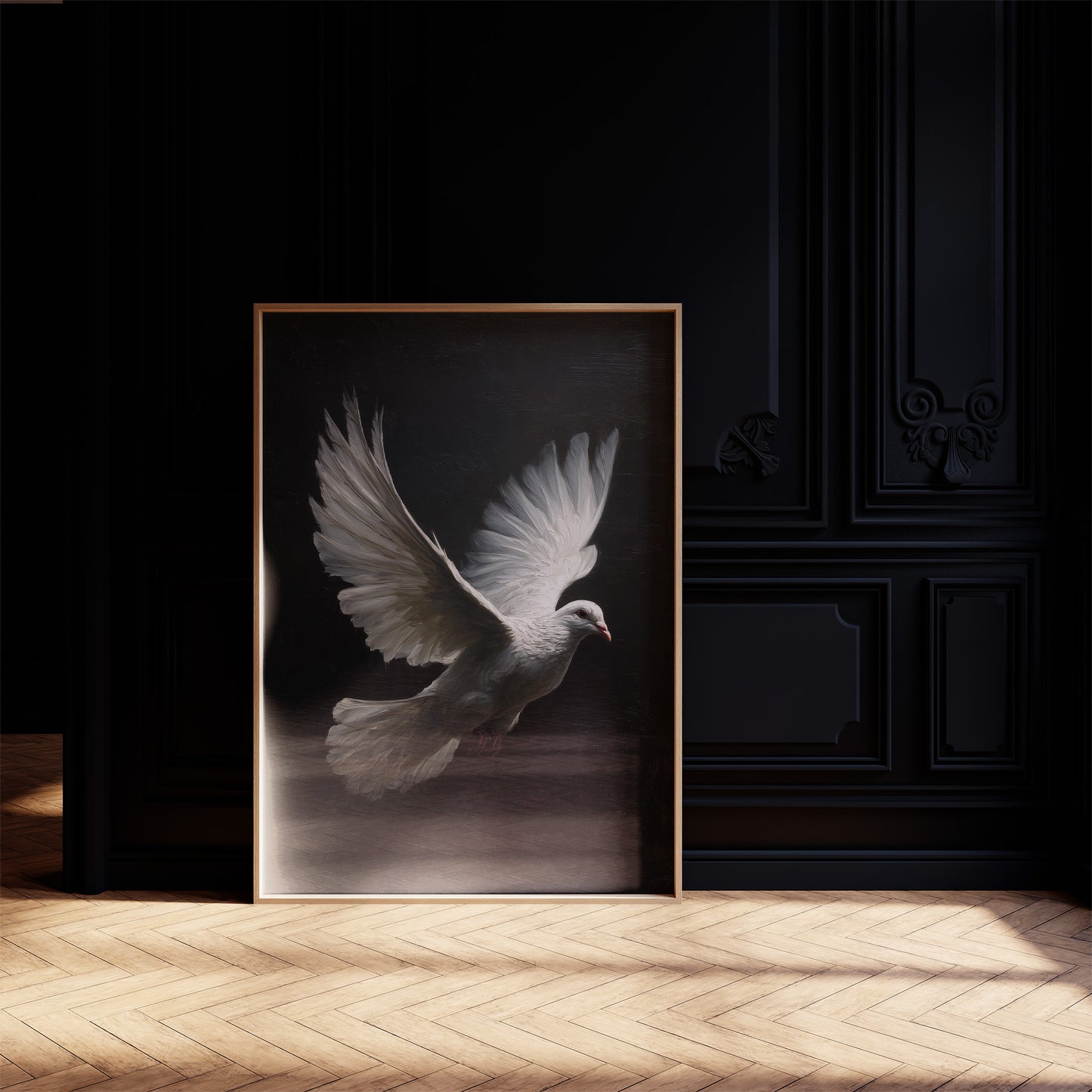 Flight Against Midnight's Canvas