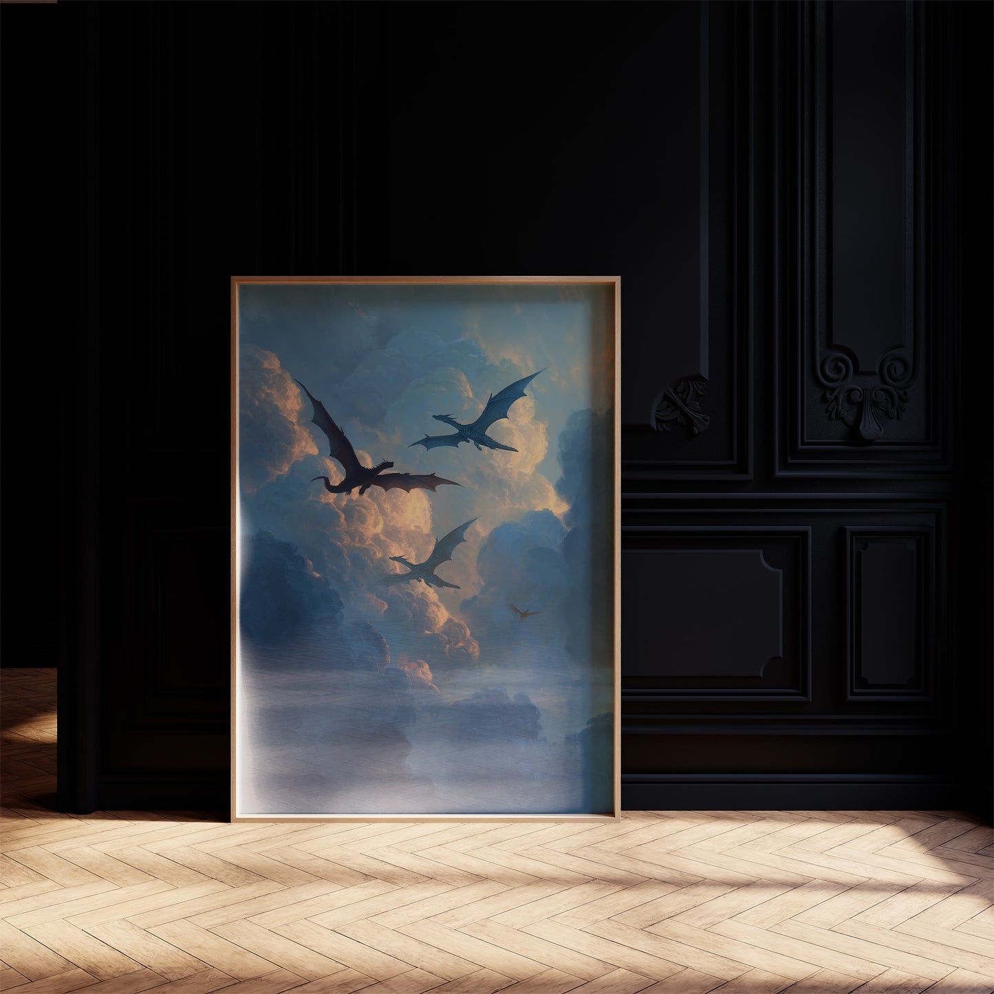 Dragons Soar Through Twilight Skies