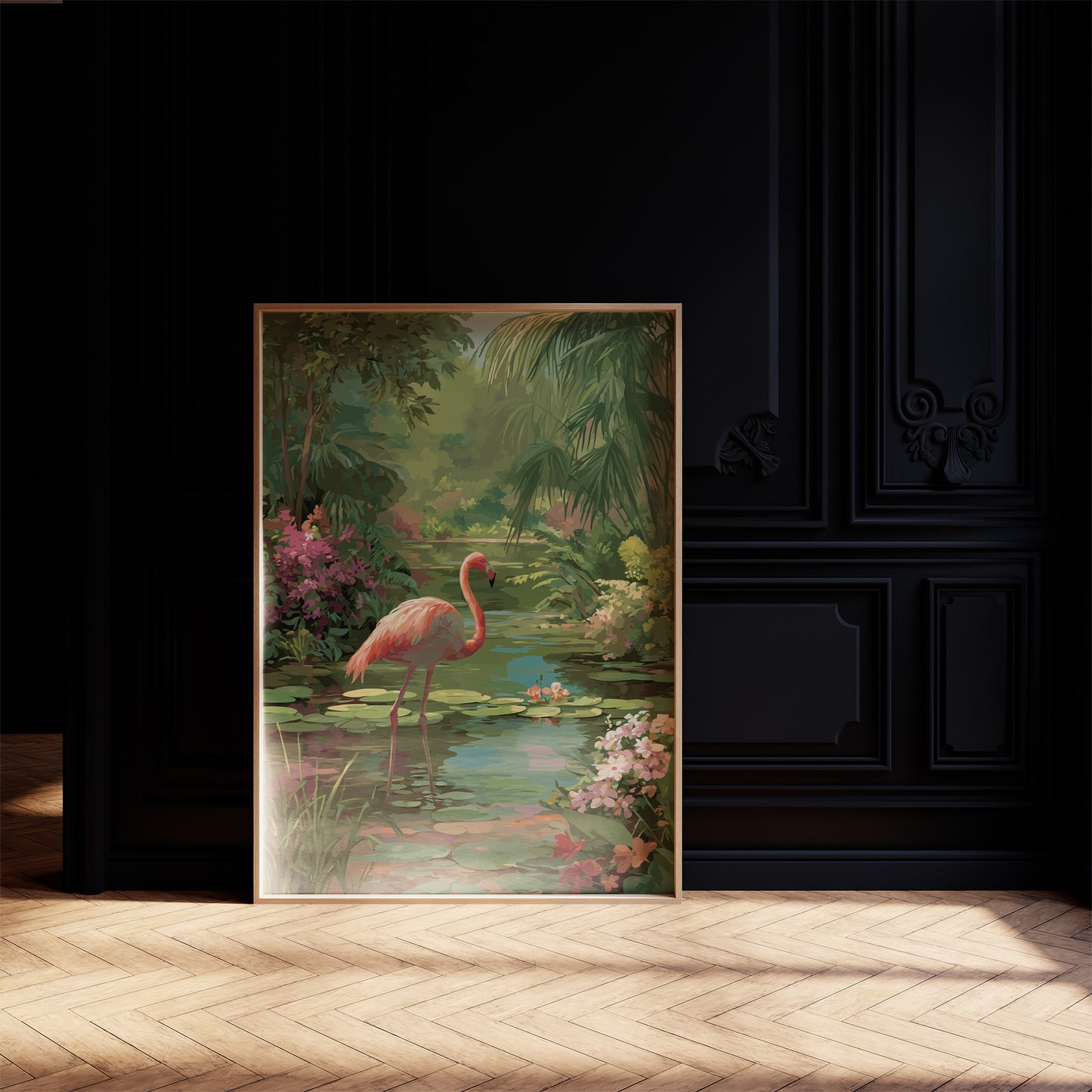 Pink Elegance In Verdant Paradise