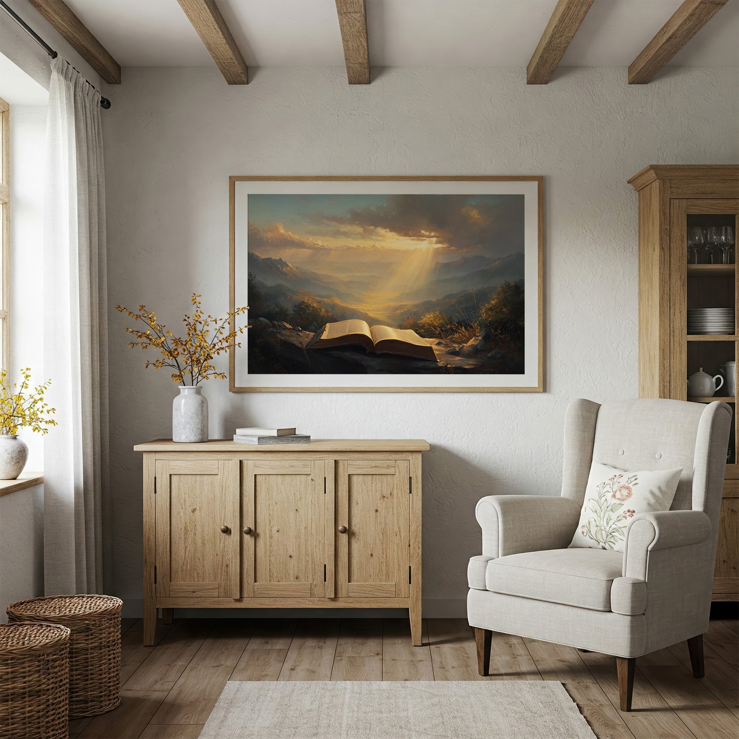 Sunbeams Illuminate Ancient Valleys