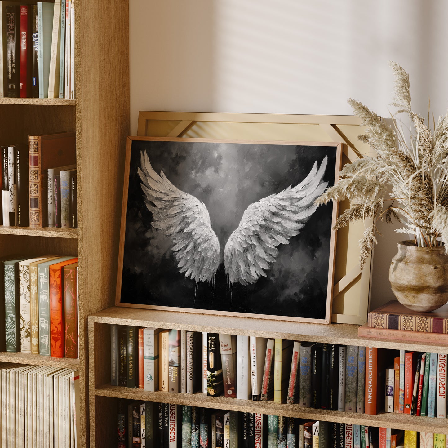 Silver Wings Against Storm Clouds