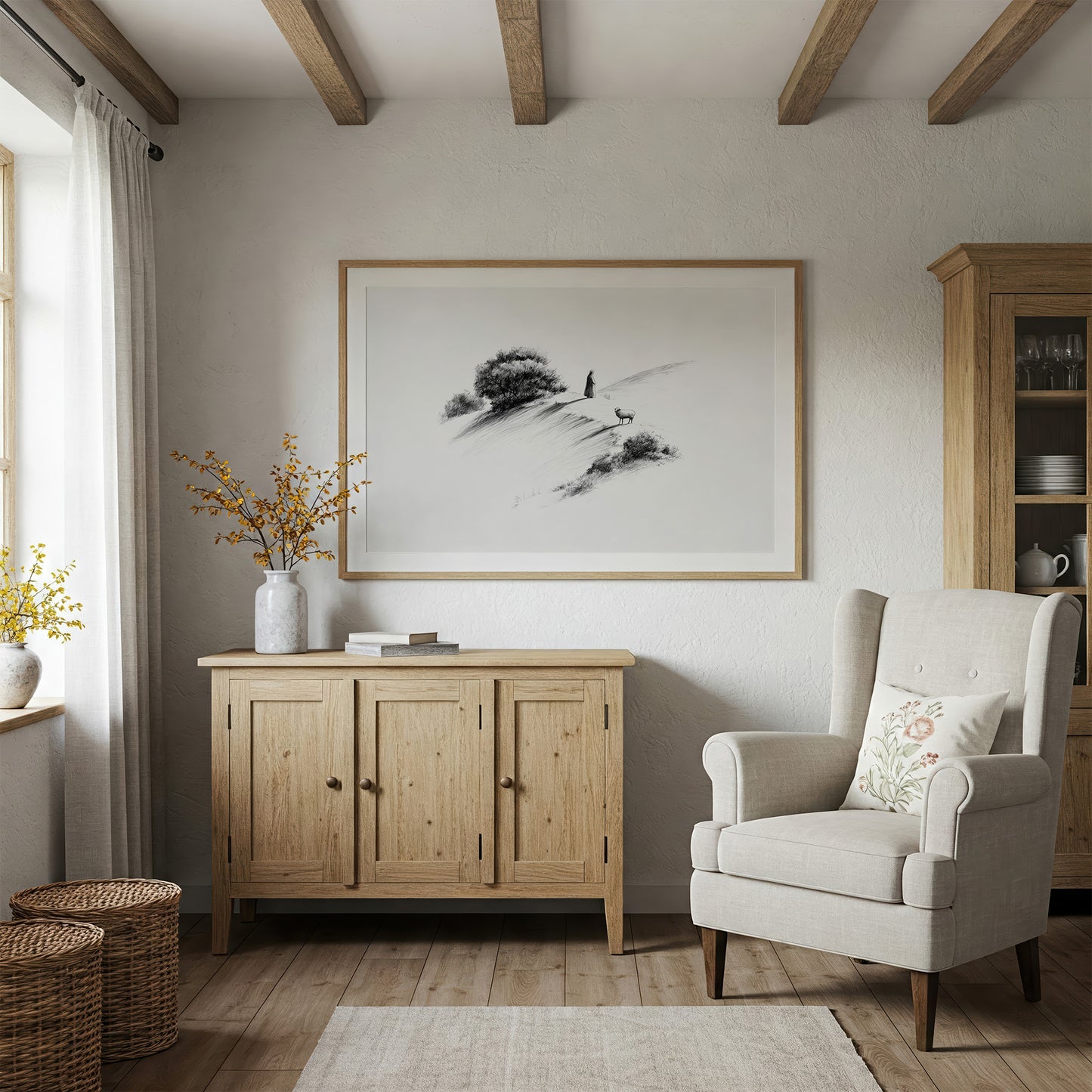 Solitude Atop Windswept Hills