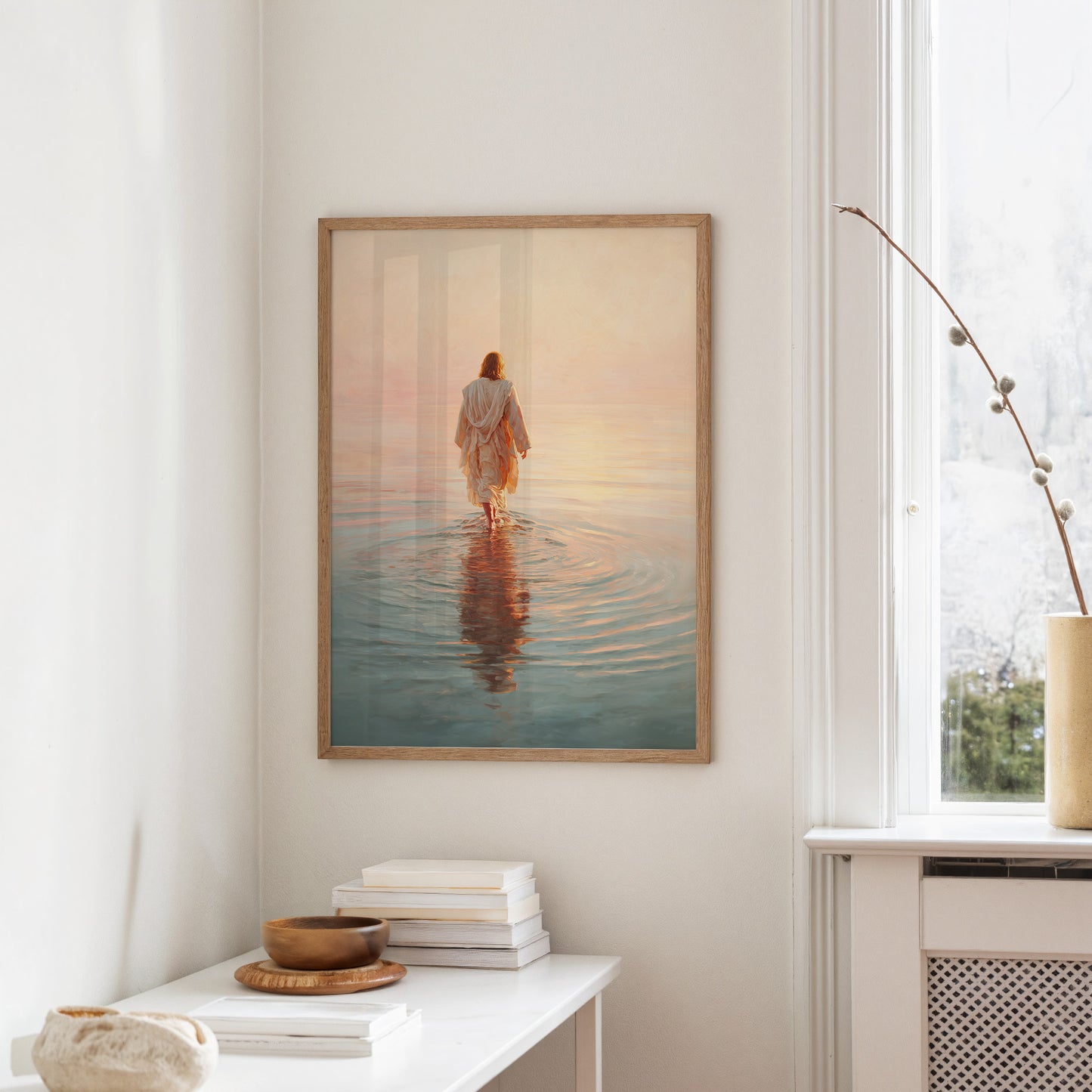 Steps Into Dawn's Gentle Waters